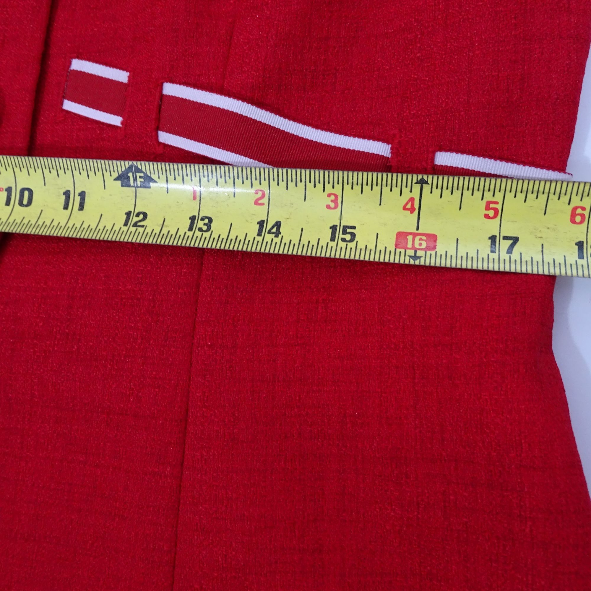 Other Vintage Leslie Fay 2 Pc Red Skirt Suit Women Size 10 Size L / US 10 / IT 46 - 12 Thumbnail