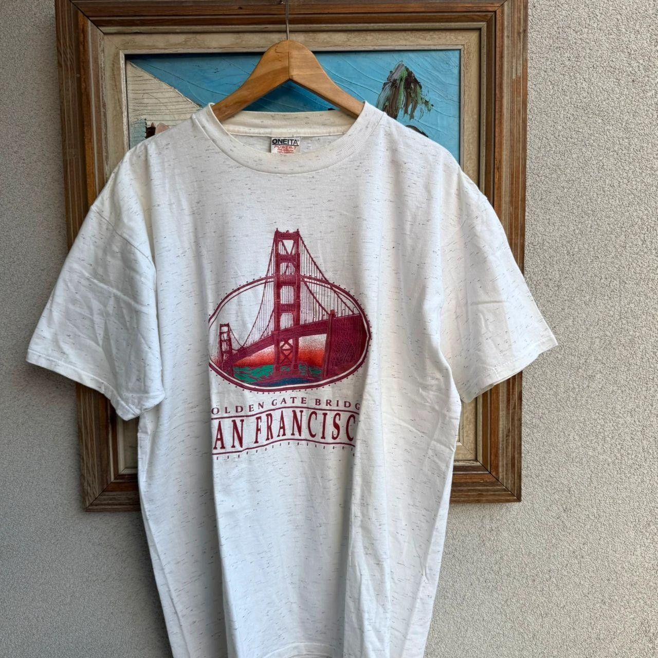 Vintage San Francisco Vintage T shirt Spellout 90s Size US L / EU 52-54 / 3 - 3 Thumbnail