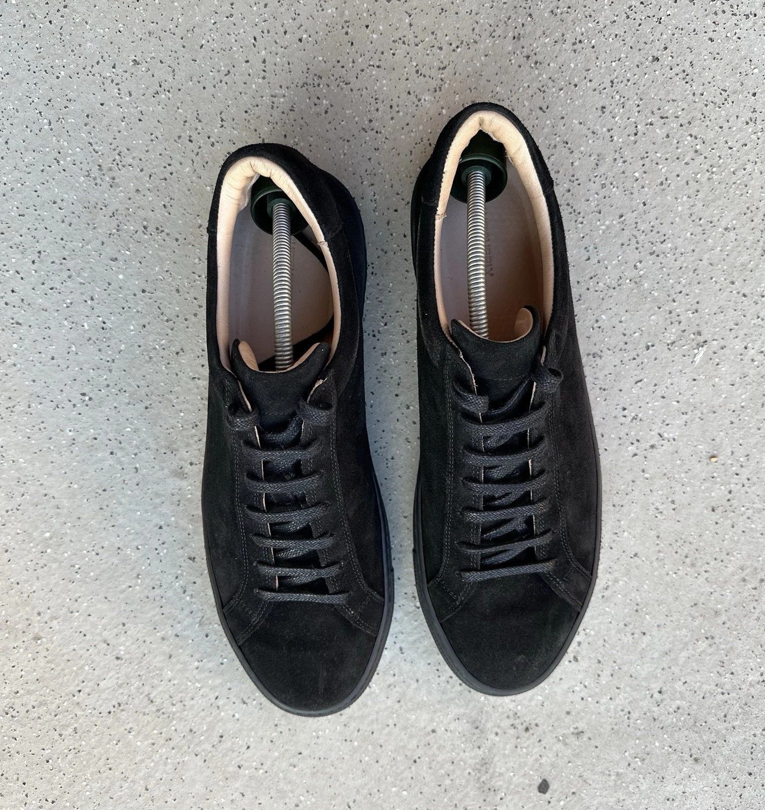 Suitsupply SUITSUPPLY Shoes Men's Lace up Low Top Suede Leather Sneaker Size US 12 / EU 45 - 6 Thumbnail