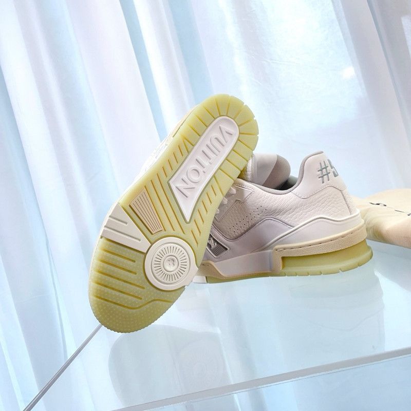 Louis Vuitton Louis Vuitton White Trainer Low-top Fashion Sneakers -2508 Size US 5.5 / EU 38 - 8 Thumbnail