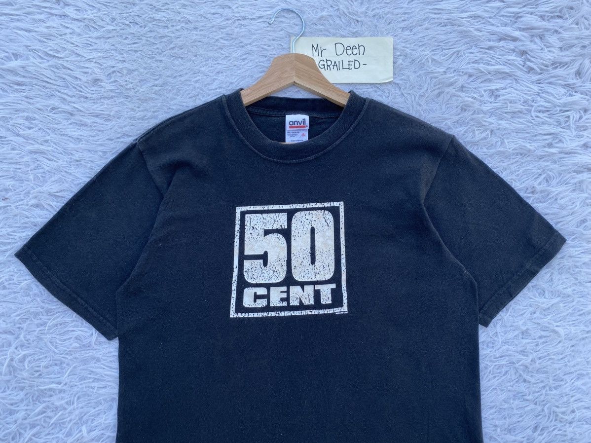 Rap Tees Rare Vintage 50 Cent Rapper Anvil Tshirt Size US S / EU 44-46 / 1 - 6 Thumbnail