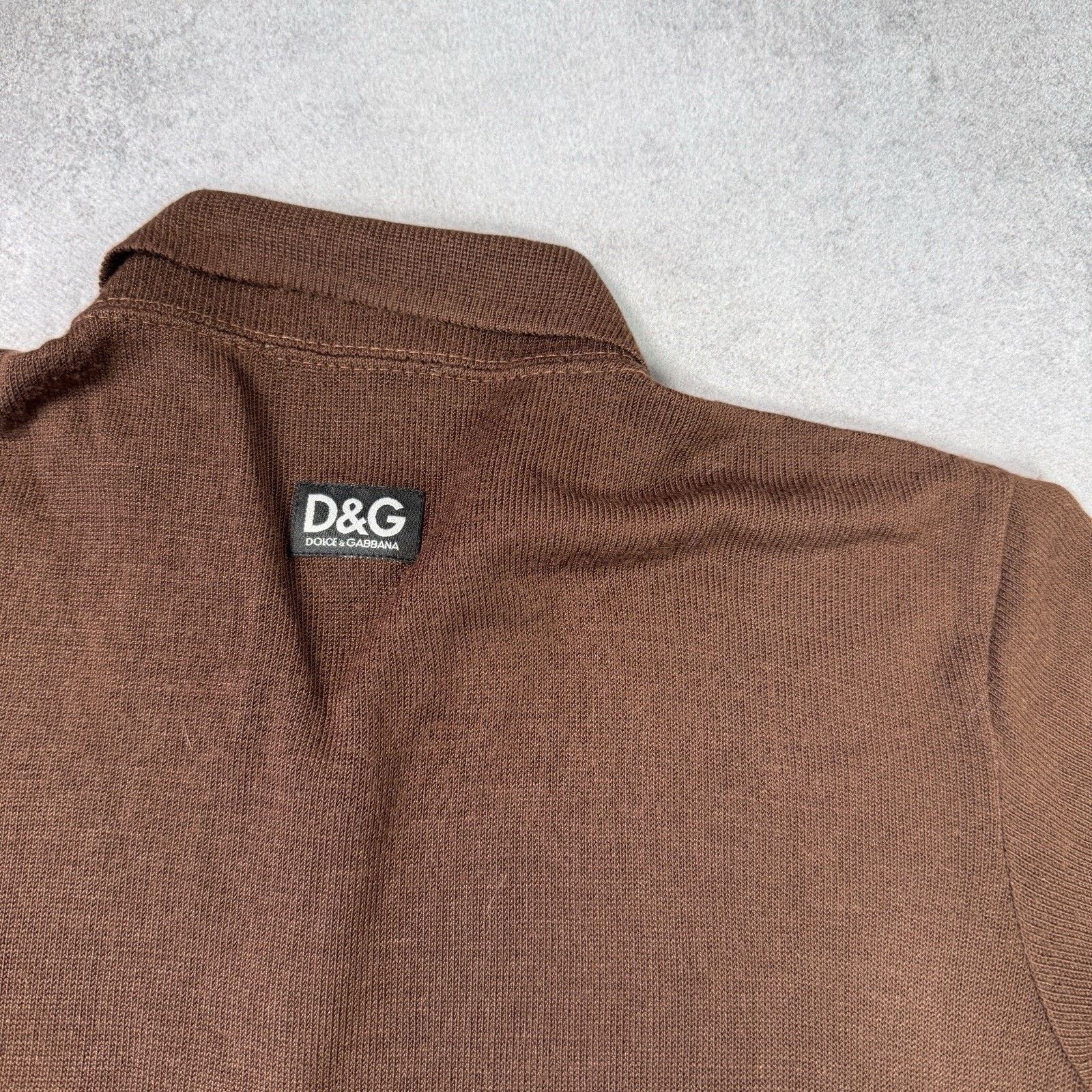 Dolce & Gabbana Vintage Dolce Gabbana Women Brown Sweater Button Up Blouse Size S / US 4 / IT 40 - 15 Thumbnail