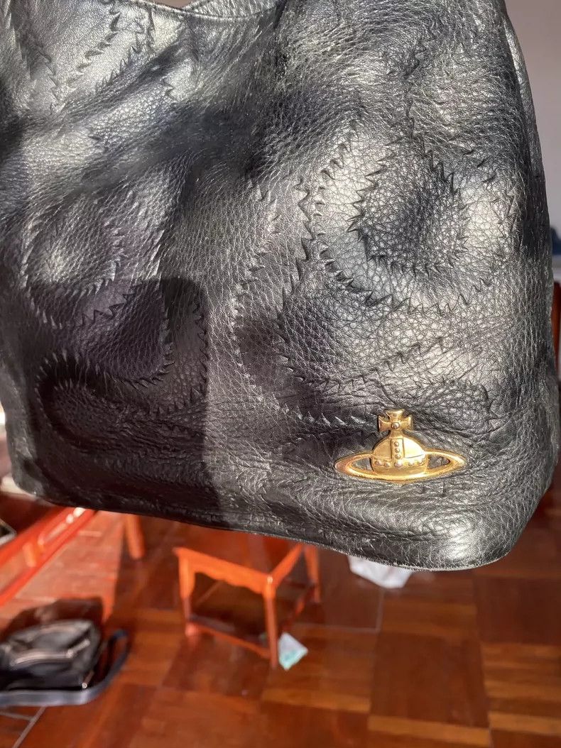 Vivienne Westwood Vivienne Westwood size os Black leather pirate pattern wate Size ONE SIZE - 2 Thumbnail