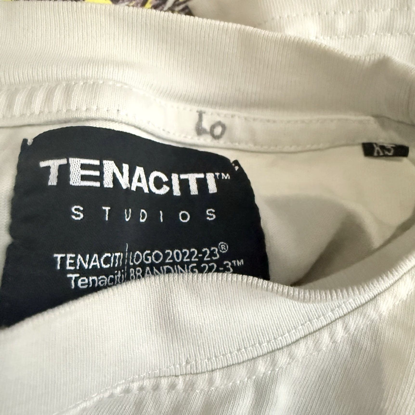 Vintage VINTAGE Tenaciti White 100% Cotton Tee Mens XS Size Graphic Tee White 90s Mens Size US XS / EU 42 / 0 - 4 Thumbnail