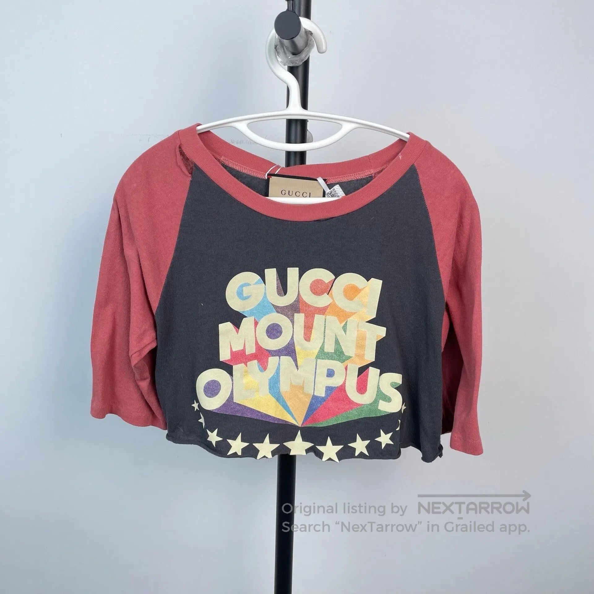 Gucci Guicci Letter Star Print Short Sleeve Short Top| Size XS / US 0-2 / IT 36-38 - 1 Thumbnail