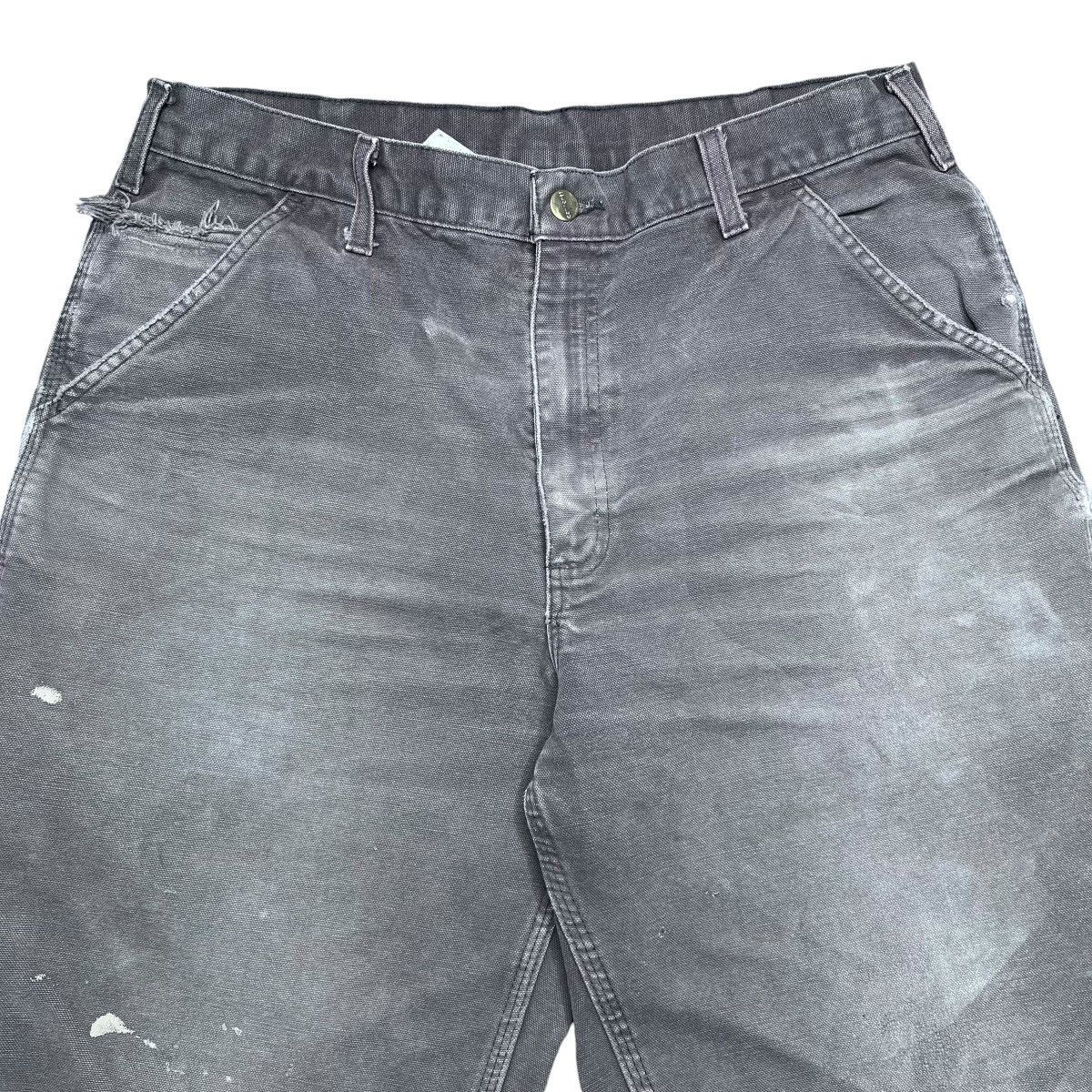 Carhartt × Vintage 2000s Carhartt Brown Carpenter Canvas Distressed Pants Size US 33 - 5 Thumbnail