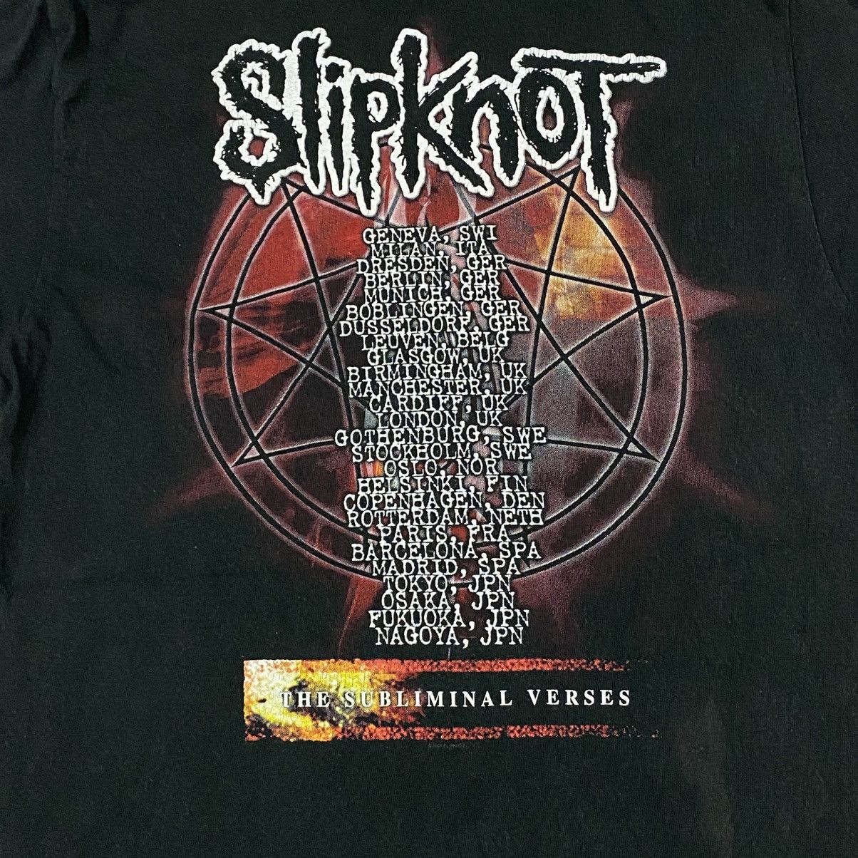 Band Tees × Japanese Brand × Vintage Band slipknot the subliminal verses tour Size US S / EU 44-46 / 1 - 6 Thumbnail