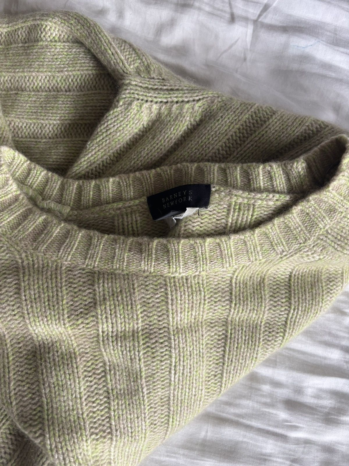 Barneys New York Barney’s New York Men’s Sweater Cashmere Cable Knit Size XL Size US XL / EU 56 / 4 - 5 Thumbnail