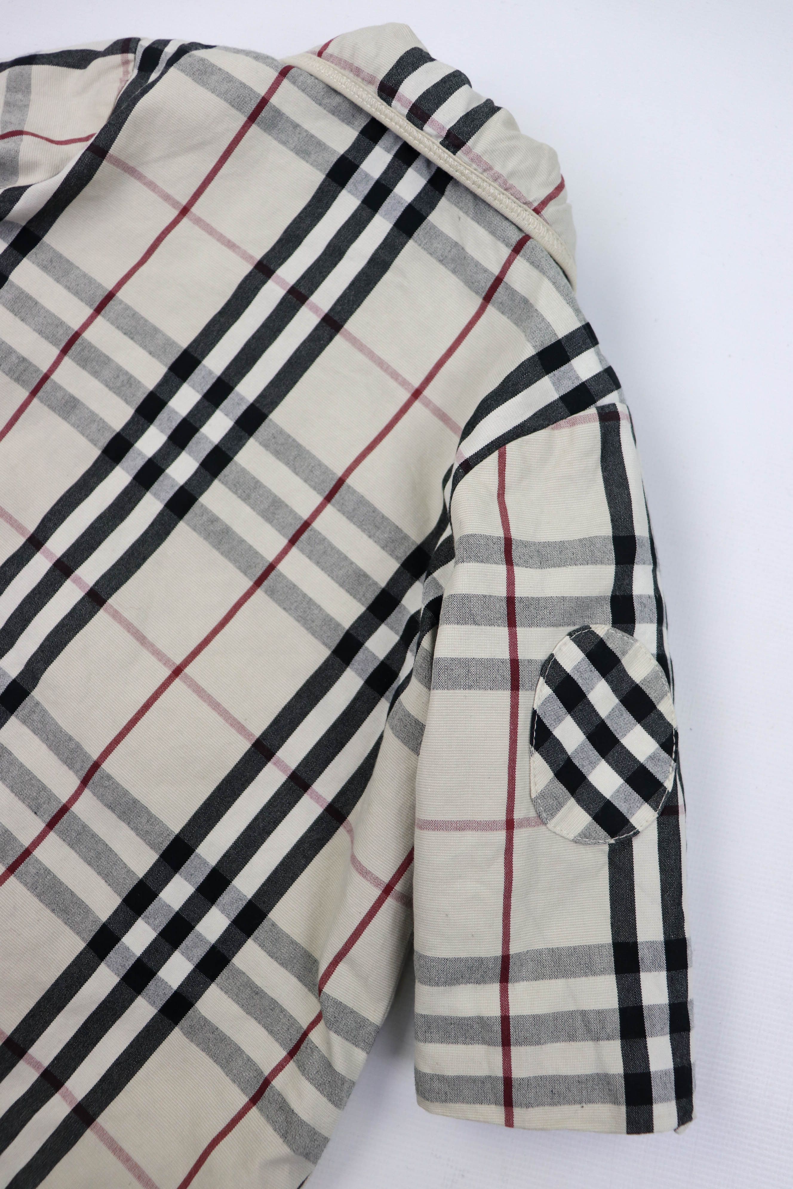 Burberry Burberry Girls Baby 6M Light Beige Checkered Coat Jacket Size XXS / US 00 / IT 34 - 8 Thumbnail
