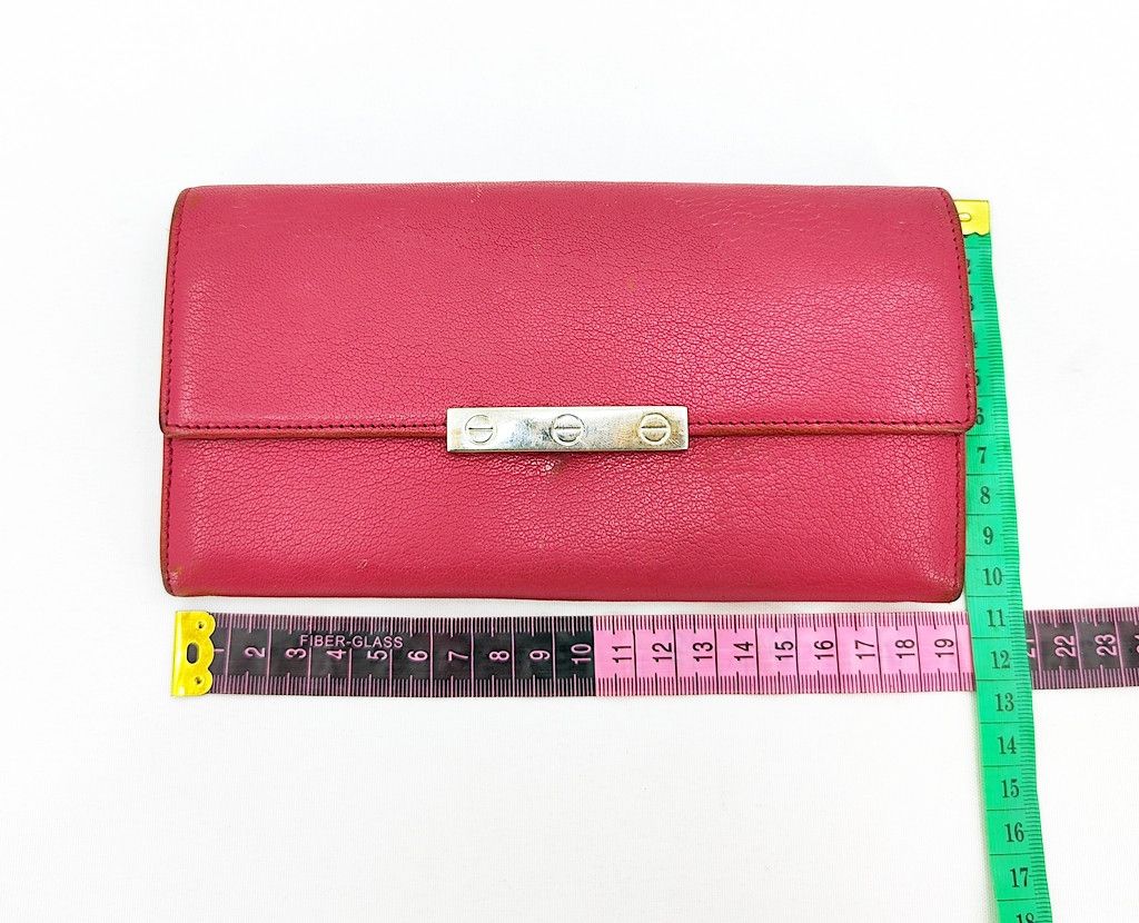 Cartier authentic CARTIER LOVE fuchsia long leather wallet Size ONE SIZE - 12 Thumbnail
