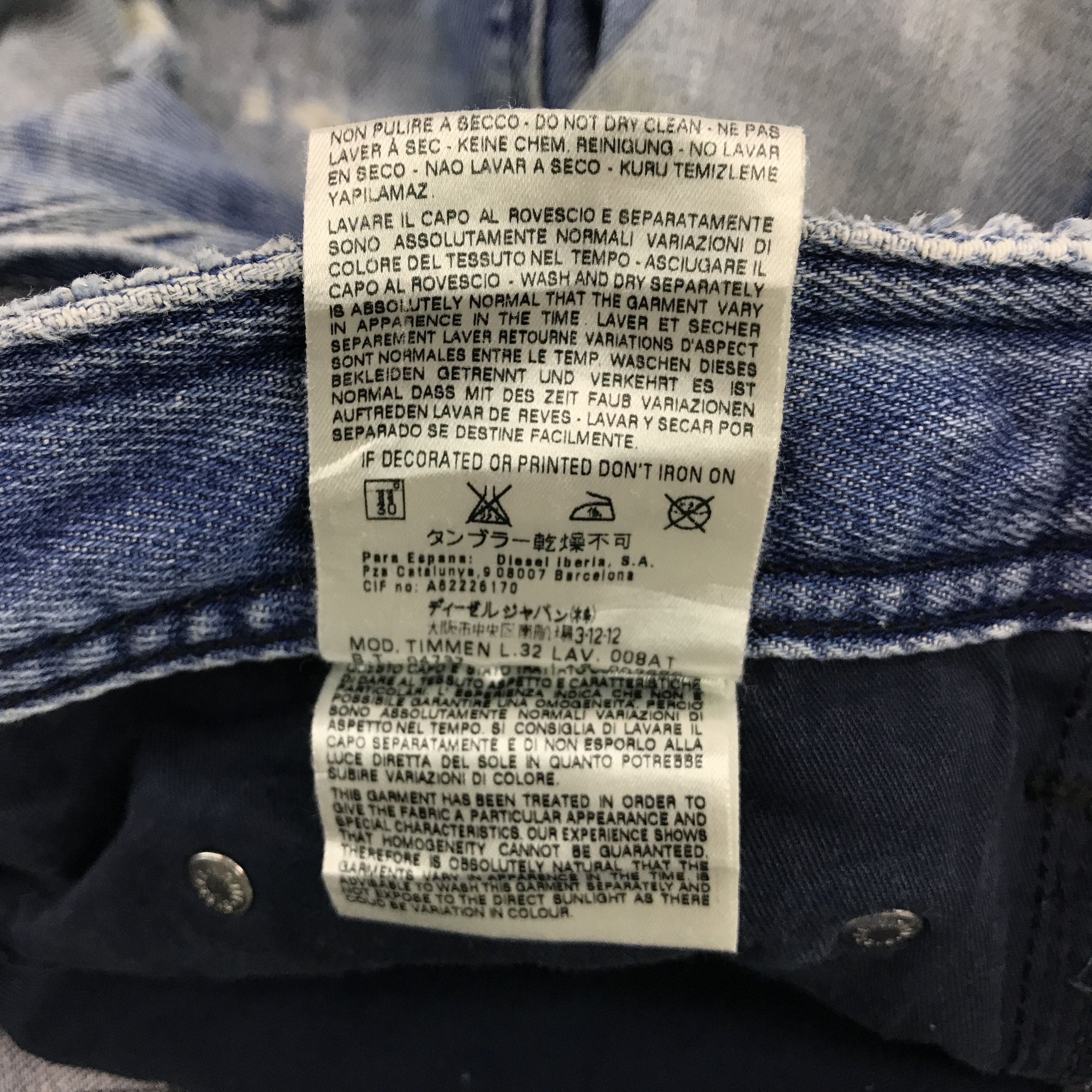 Diesel Diesel distressed Style Japan jean pants Size US 32 / EU 48 - 11 Thumbnail