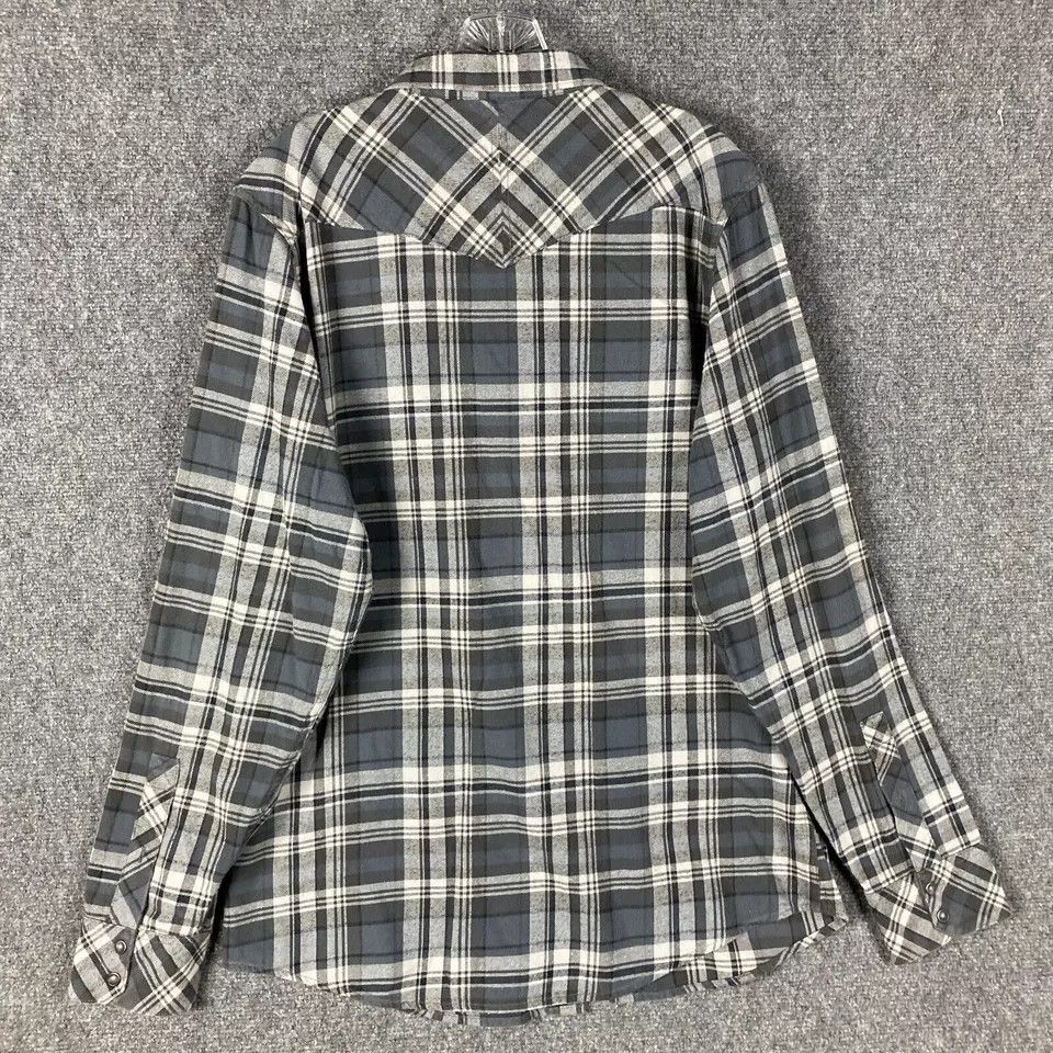 Public Opinion Public Opinion Flannel Shirt Men's XL Pearl Snap Plaid Size US XL / EU 56 / 4 - 7 Thumbnail