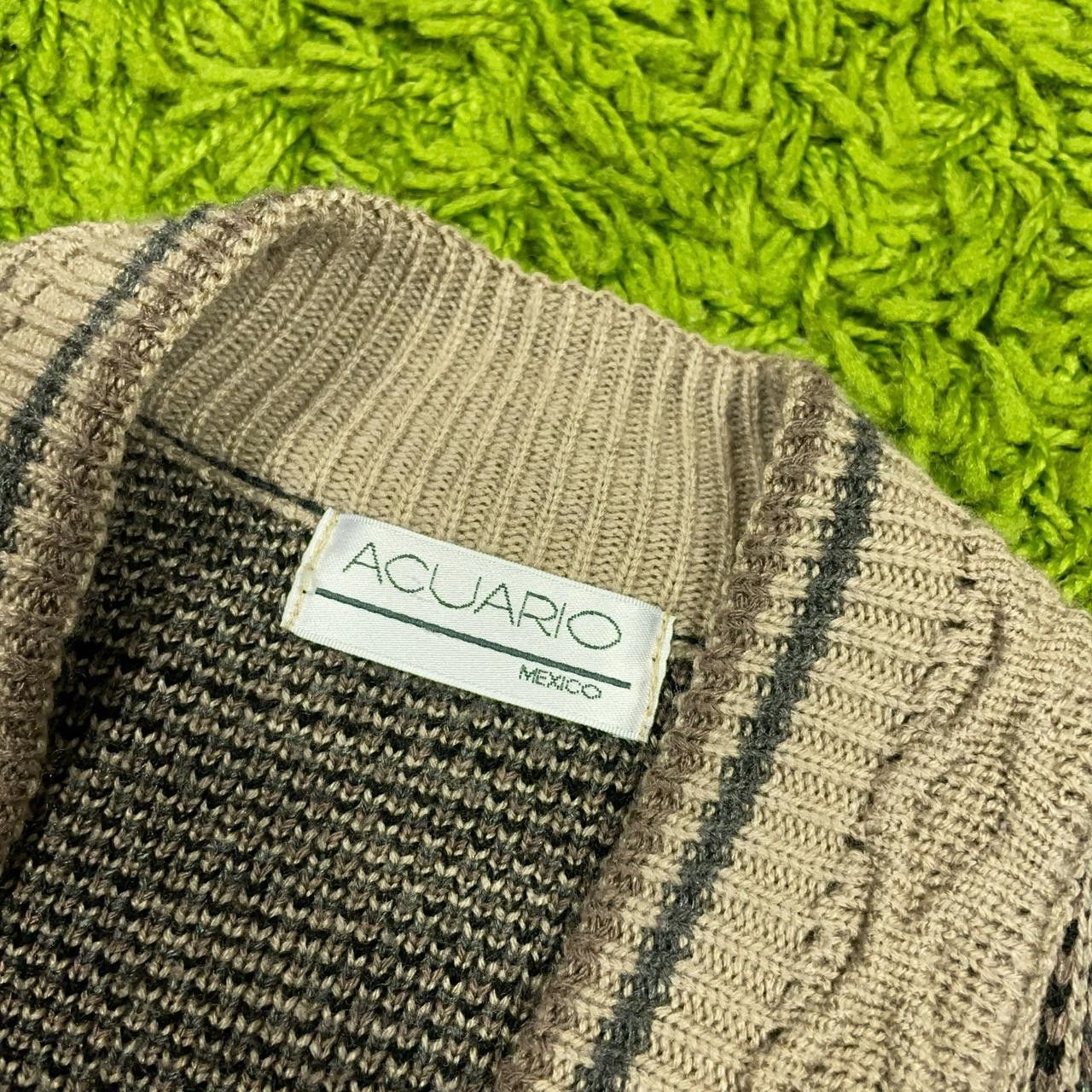 Vintage Vintage Grandpa Core Plaid Pattern Knit Cardigan Sweater Size US L / EU 52-54 / 3 - 4 Thumbnail