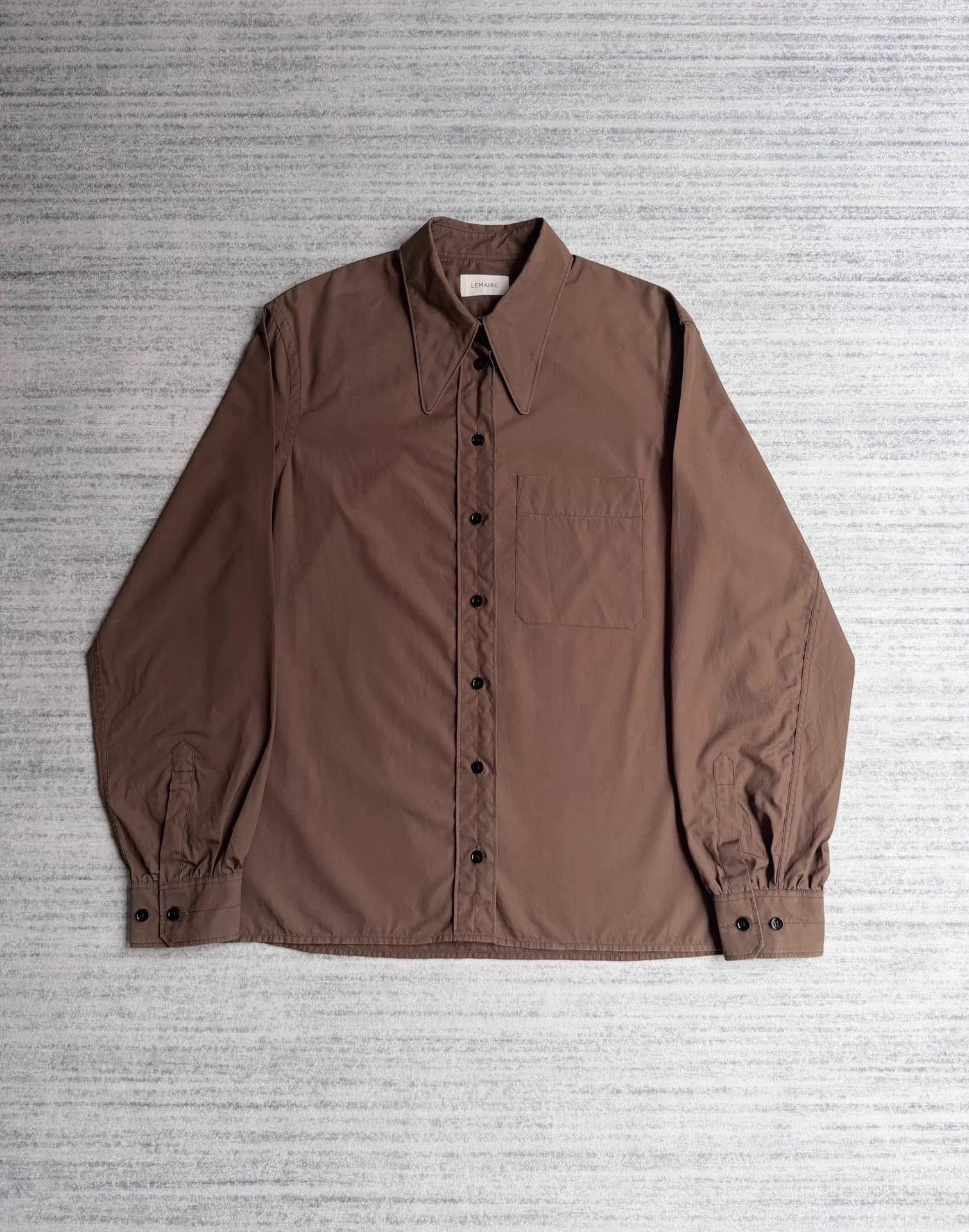Lemaire Lemaire Long Sleeve Cutaway Collar Shirt Size XXS / US 00 / IT 34 - 1 Thumbnail