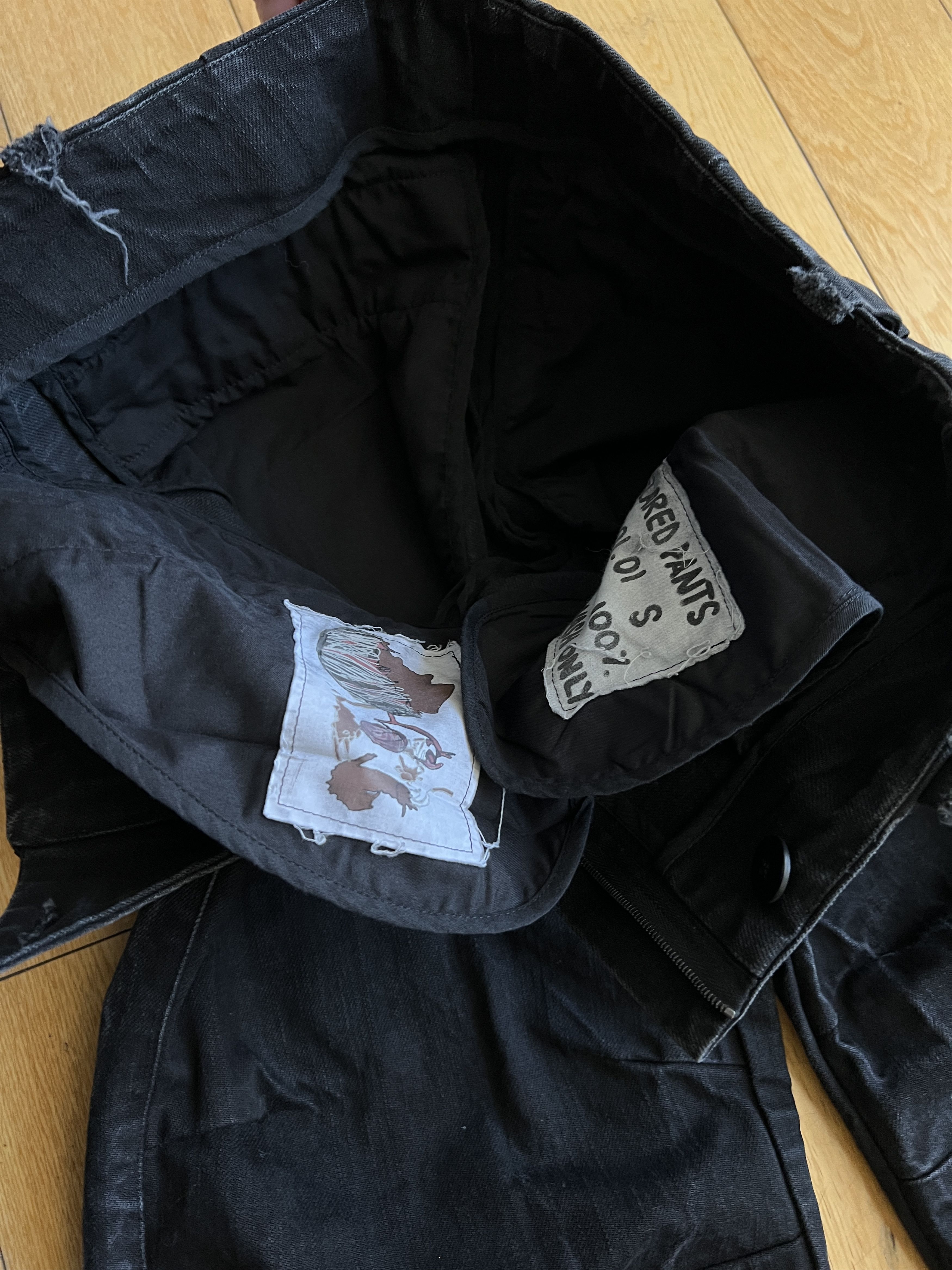 Other WASHED FLARED BIKER PANTS Size US 31 - 9 Thumbnail