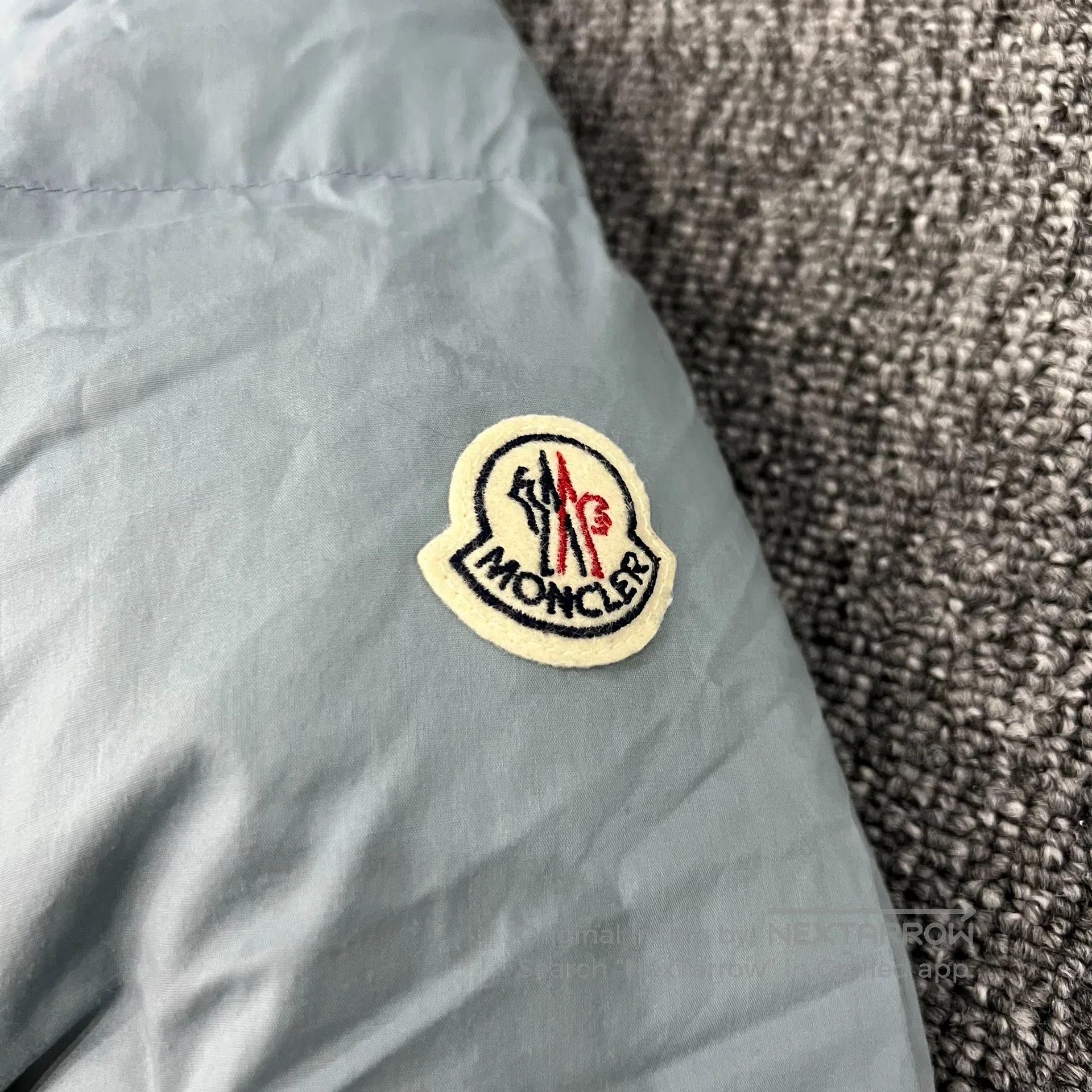 Moncler Moncler size 0 Armband logo; Haze blue color; Down jacket w Size XS / US 0-2 / IT 36-38 - 4 Thumbnail