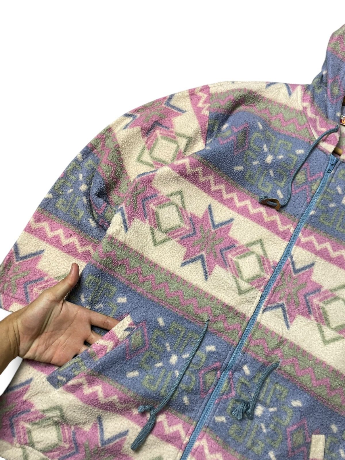 Japanese Brand × Vintage C.P Fleece Sports Abstract Pattern Hoodies (66) Size US S / EU 44-46 / 1 - 6 Thumbnail