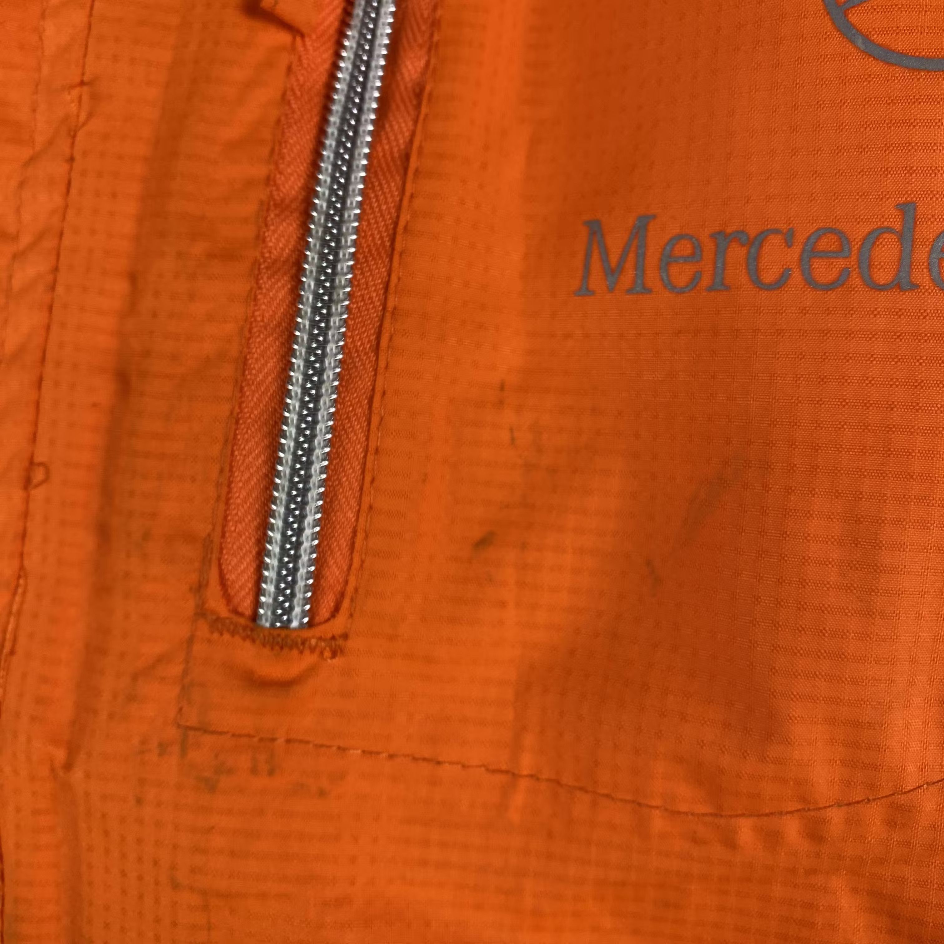 Mercedes-Benz × Vintage Mens Hooded Jacket Mercedes Benz Size XL Orange Size US XL / EU 56 / 4 - 9 Thumbnail