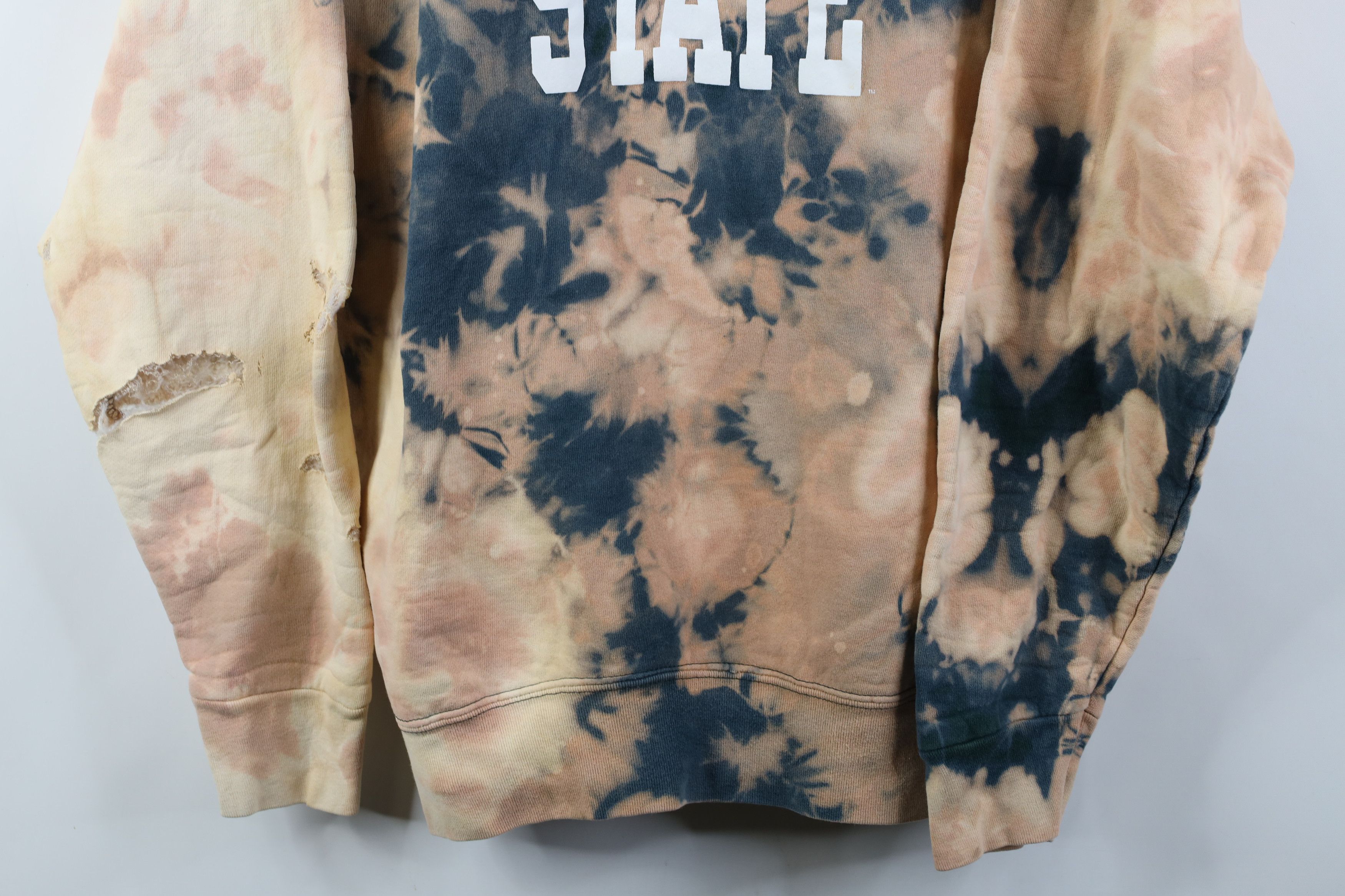 Vintage Vintage 90s Acid Wash Michigan State University Sweatshirt Size US XL / EU 56 / 4 - 3 Thumbnail