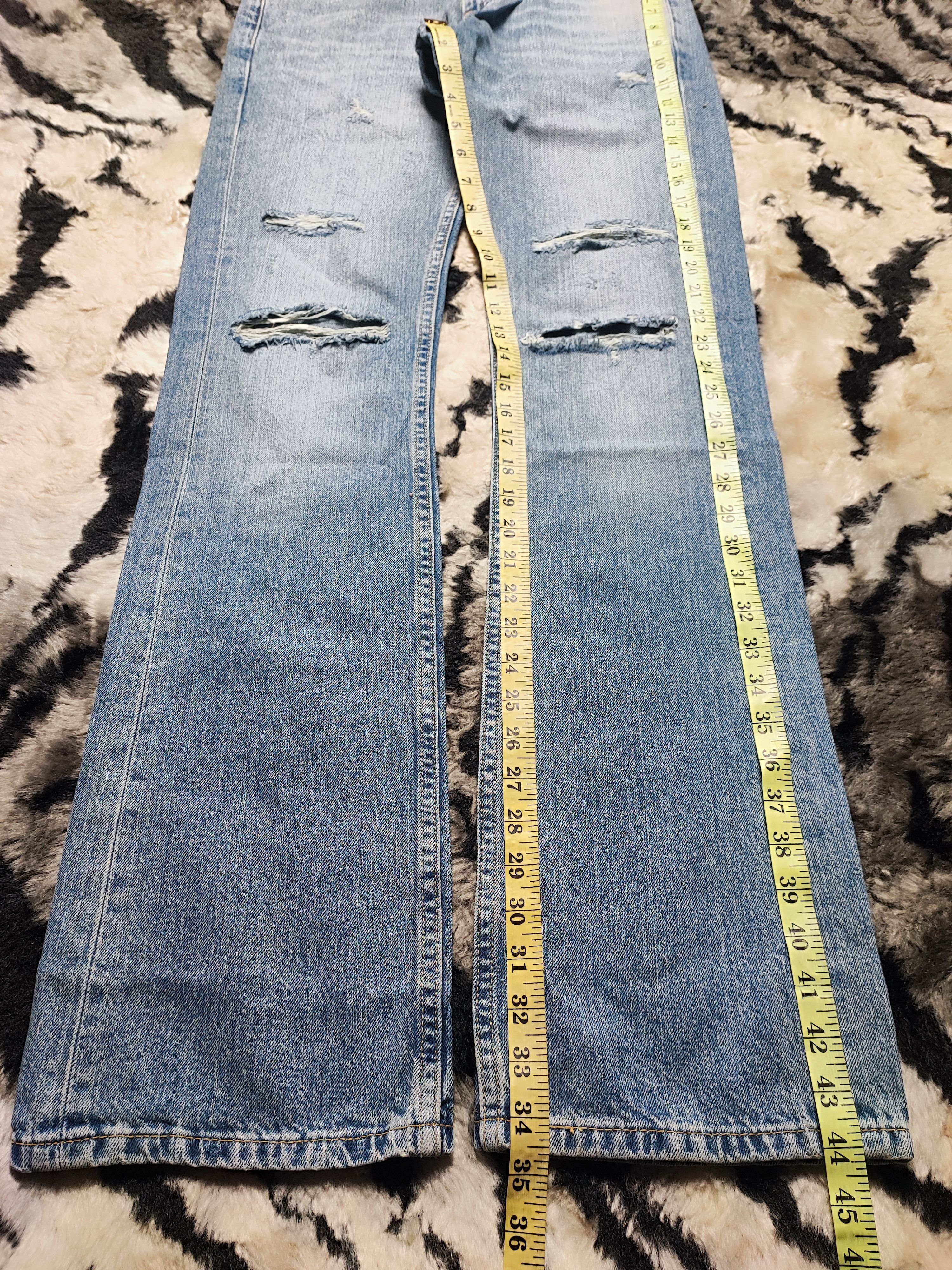Levi's Levi's 527 Slim Bootcut Distressed Ripped Knee Flare 30X34 Size US 30 / EU 46 - 4 Thumbnail