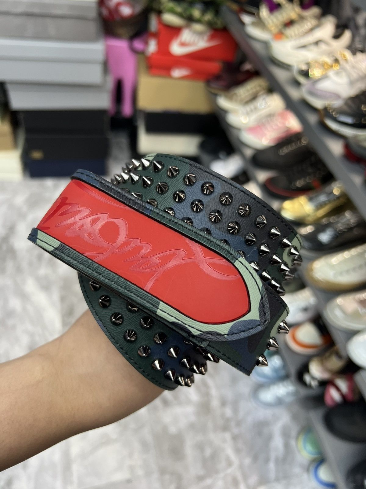 Christian Louboutin Christian Louboutin Spike Belt Size 32 - 1 Thumbnail