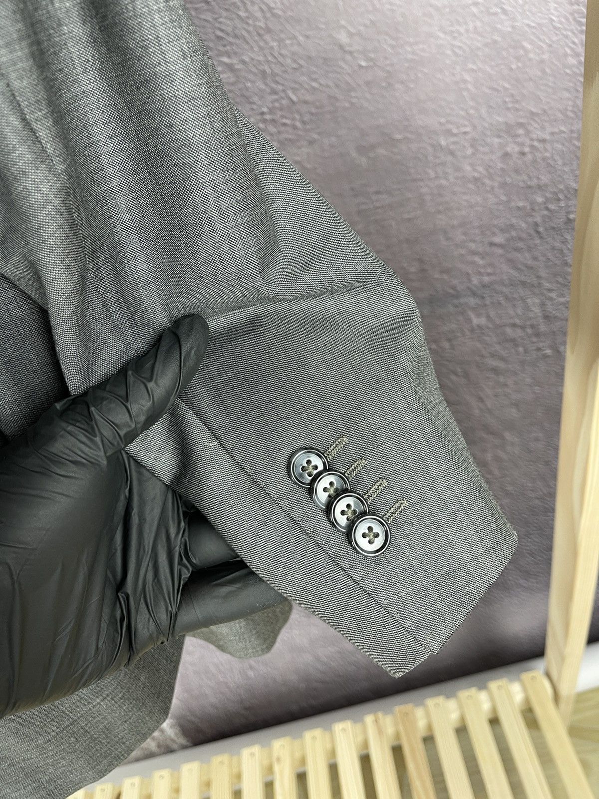 Corneliani Corneliani virgin wool grey 2 button blazer coat Size 42R - 9 Thumbnail