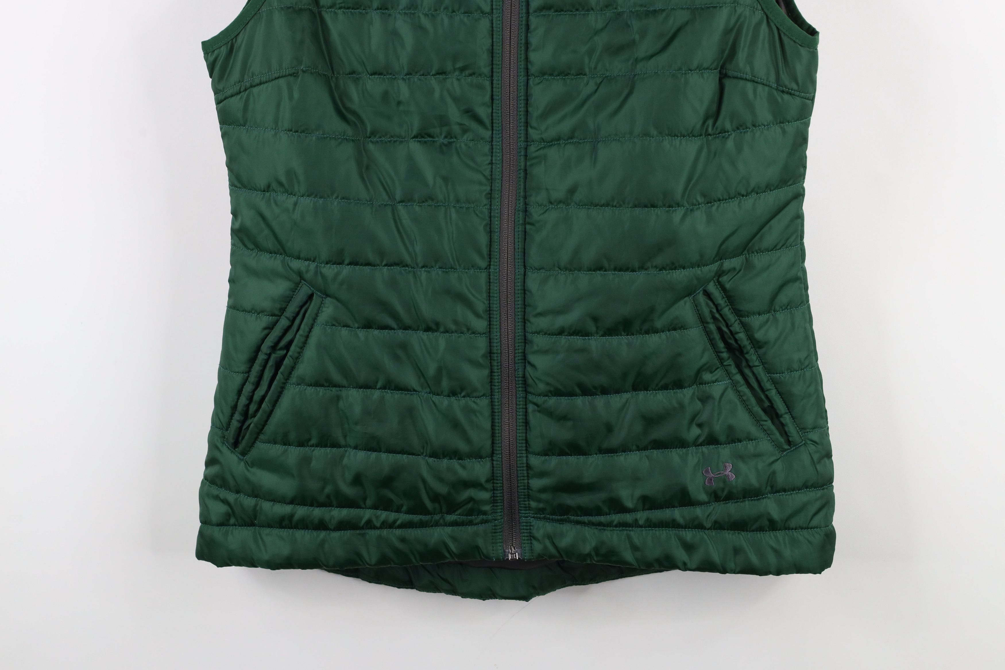 Under Armour × Vintage Under Armour Michigan State University Puffer Vest Jacket Size L / US 10 / IT 46 - 3 Thumbnail