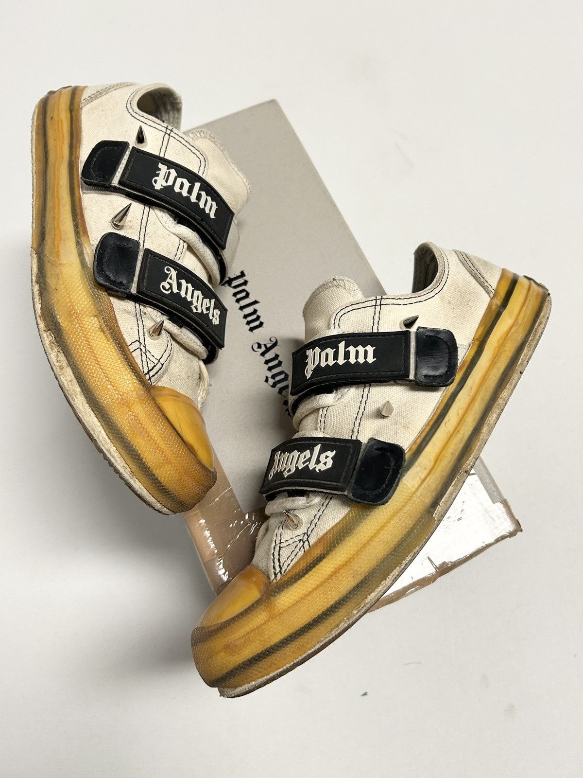 Palm Angels 2018 Spiked Velcro Low Top Sneakers Size US 8 / EU 41 - 3 Thumbnail