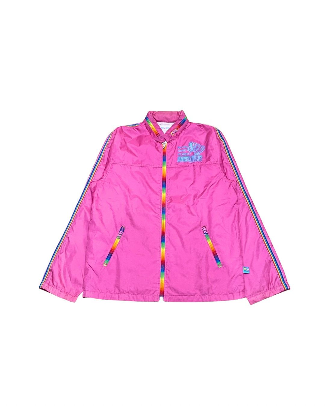 Angel Blue Angel Blue Sweet Rainbow Tape Hooded Windbreaker Size M / US 6-8 / IT 42-44 - 2 Thumbnail