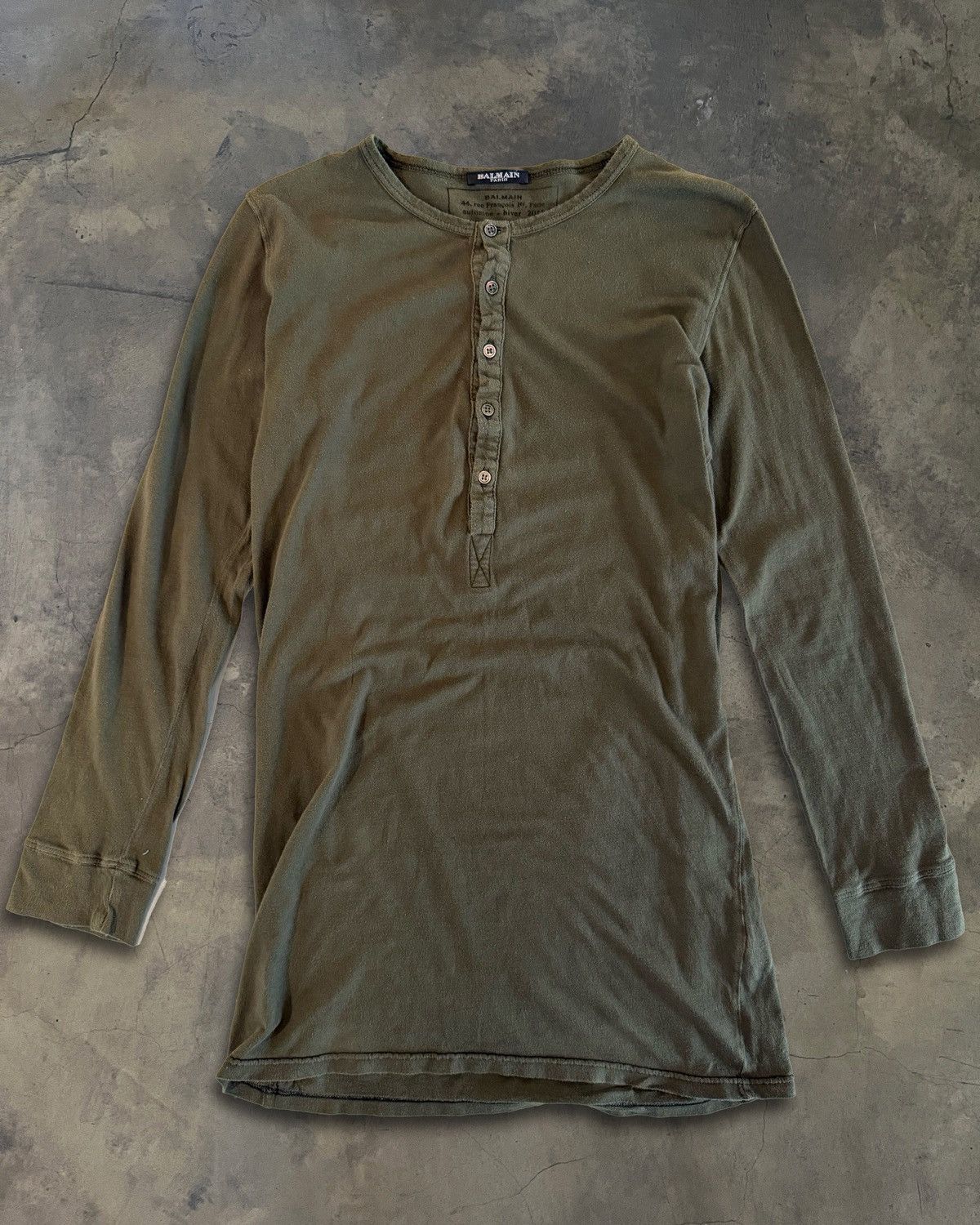 Balmain BALMAIN AW2011 OLIVE HENLEY LONG SLEEVE Size US M / EU 48-50 / 2 - 1 Thumbnail