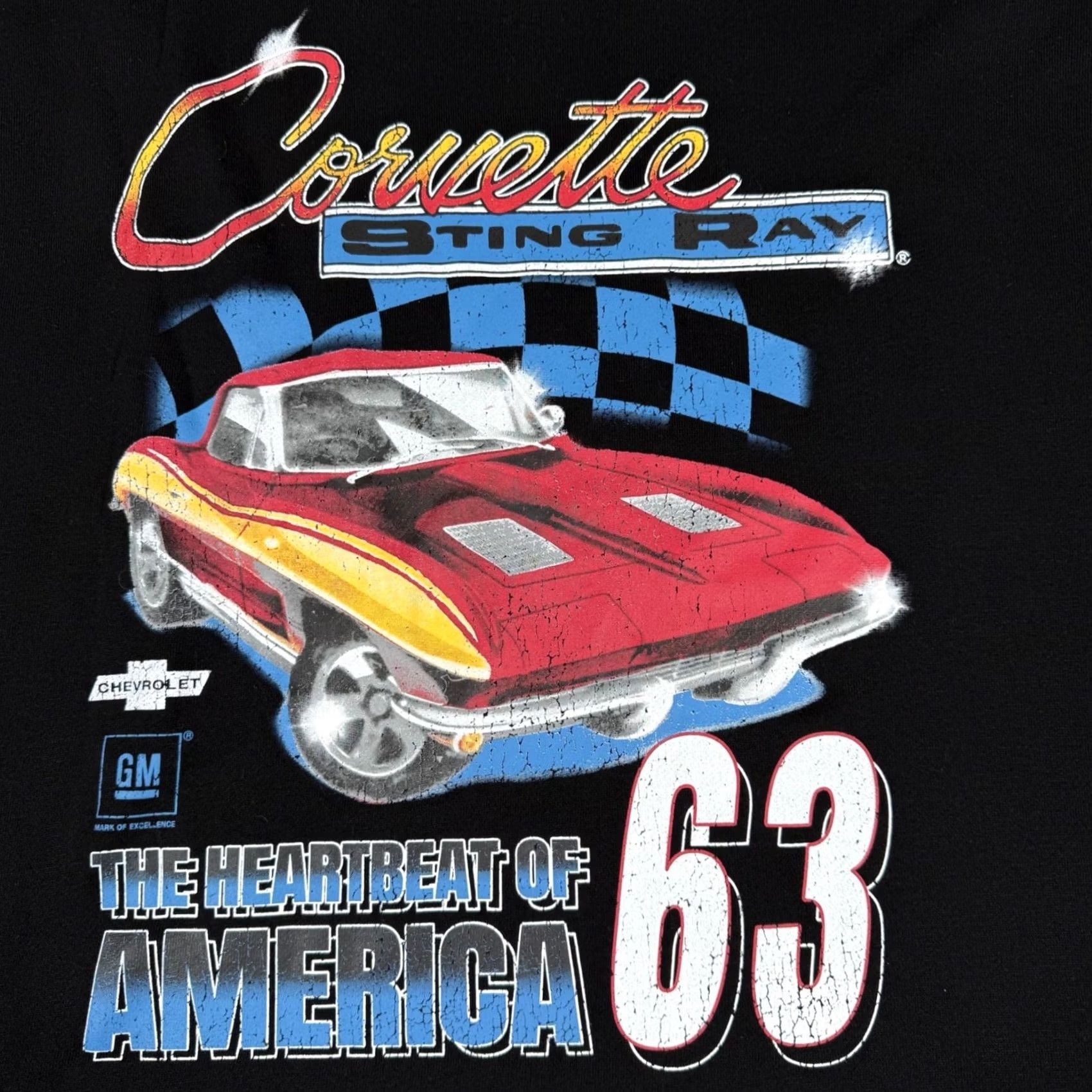 Vintage Mens 2XL Corvette Stingray 63 Sweatshirt Graphic Print Crew Neck Black Vintage? No Size US XXL / EU 58 / 5 - 2 Thumbnail