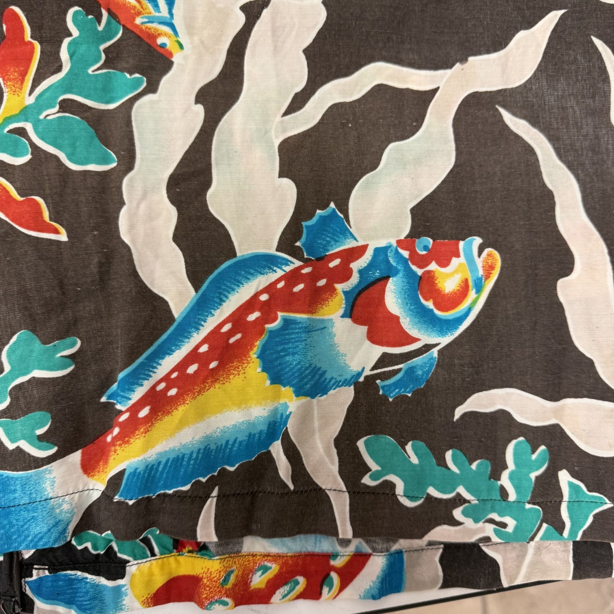 Kennington Ltd. Vtg Kennington Neon RAINBOW Tropical FISH Hawaiian Shirt Size US L / EU 52-54 / 3 - 8 Thumbnail