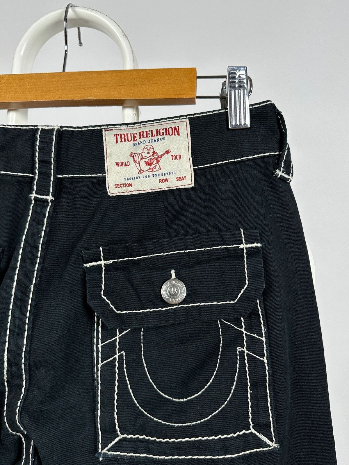 Japanese Brand True Religion Low Rise Baggy Cargo Pants Size US 28 / EU 44 - 16 Thumbnail