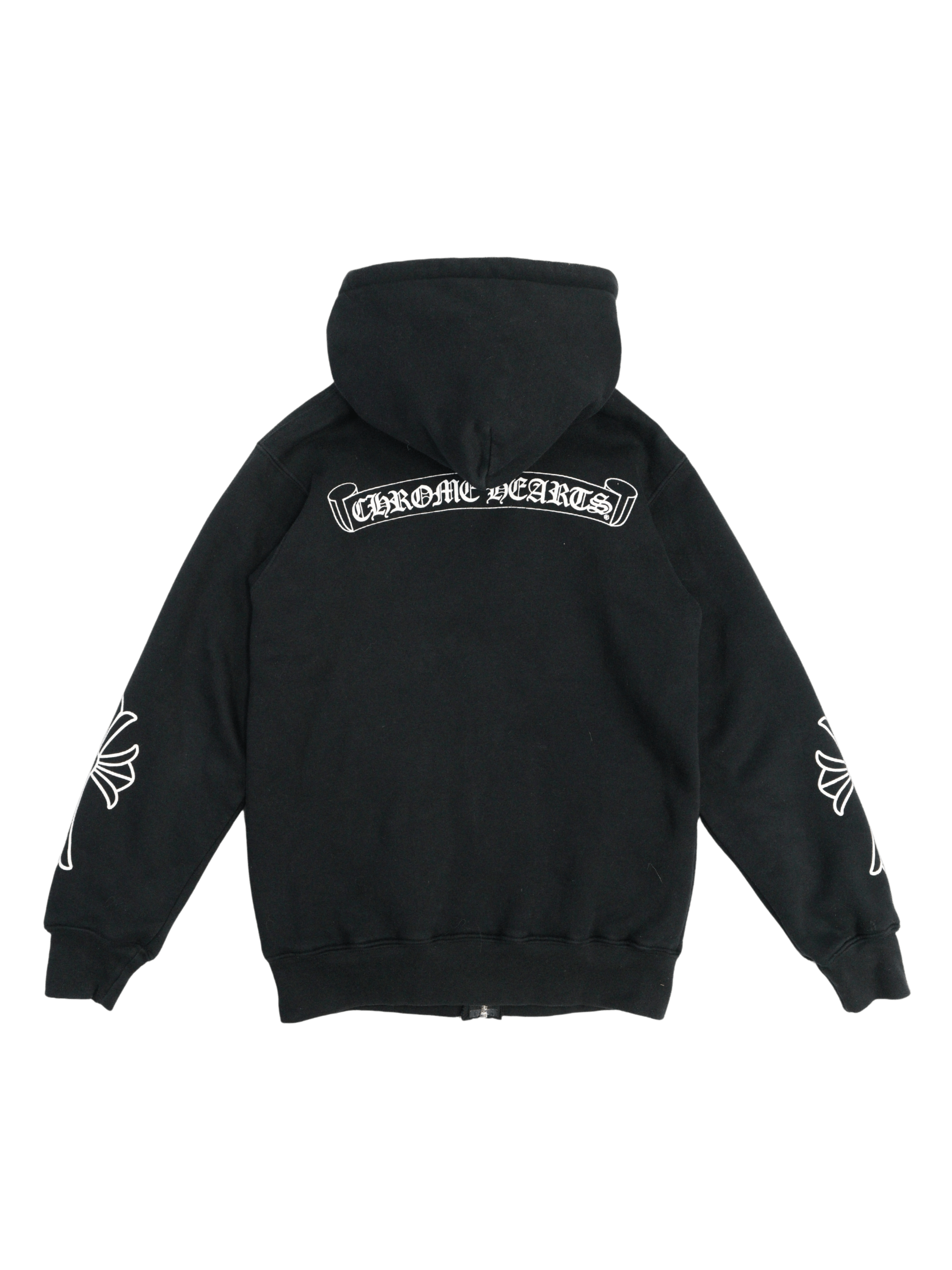 Chrome Hearts Chrome Hearts Vintage Srcoll Logo Waffle Cross Zip-Up Hoodie Size US S / EU 44-46 / 1 - 2 Thumbnail