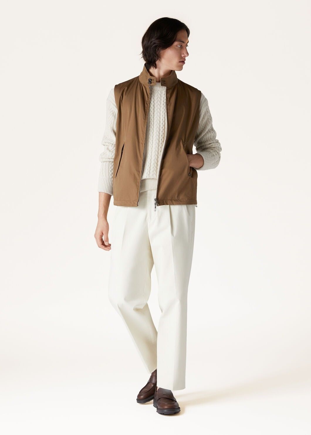 Loro Piana o1w1db10125 FAO0020 Taga Vest in Brown Size US M / EU 48-50 / 2 - 4 Thumbnail