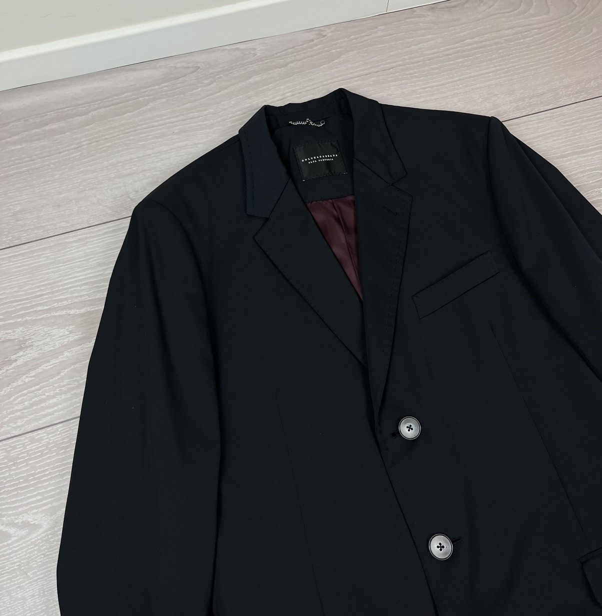 Dolce & Gabbana Dolce Gabbana Alta Sartoria Mens Classic Three Buttons Coat Size US L / EU 52-54 / 3 - 9 Thumbnail