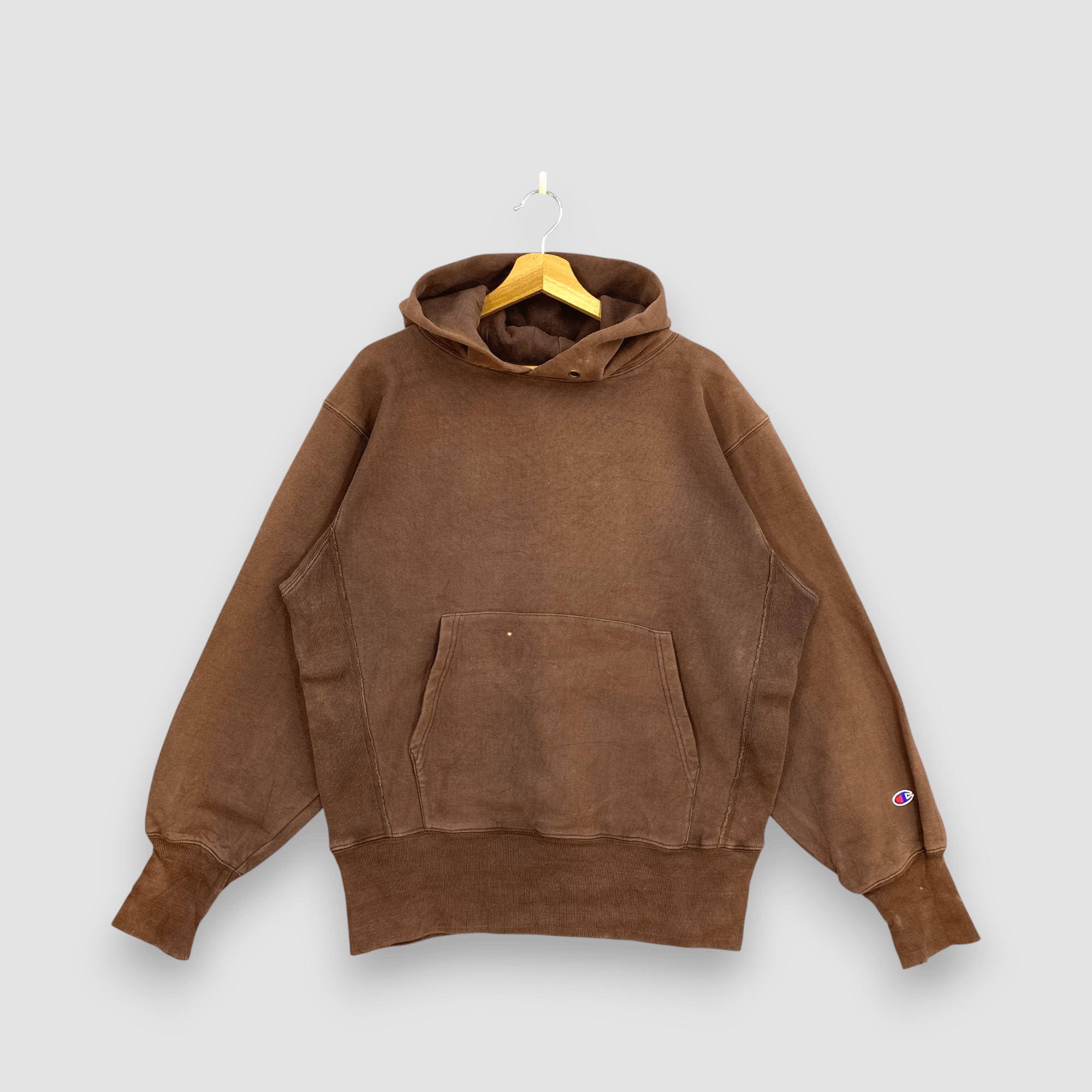 Champion Vintage 90s Champion Reverse Weave Sweatshirt Faded Hoodie Size US L / EU 52-54 / 3 - 1 Thumbnail