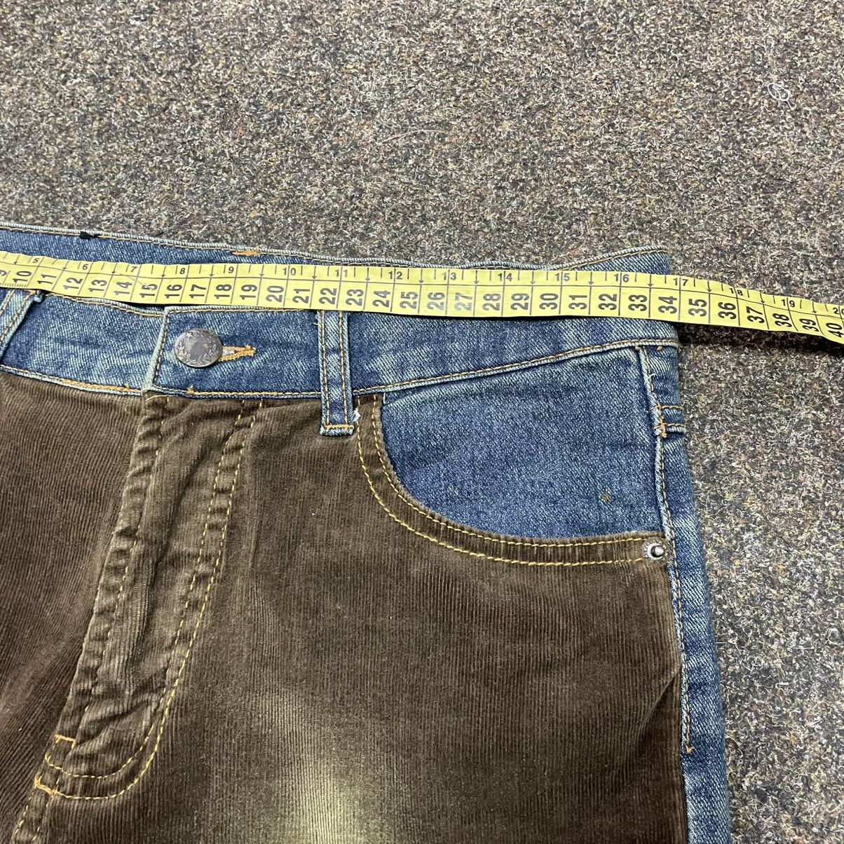 Vintage Y2K Baggy Wide Leg Distressed Patchwork Pants Streetwear Size 30" / US 8 / IT 44 - 6 Thumbnail