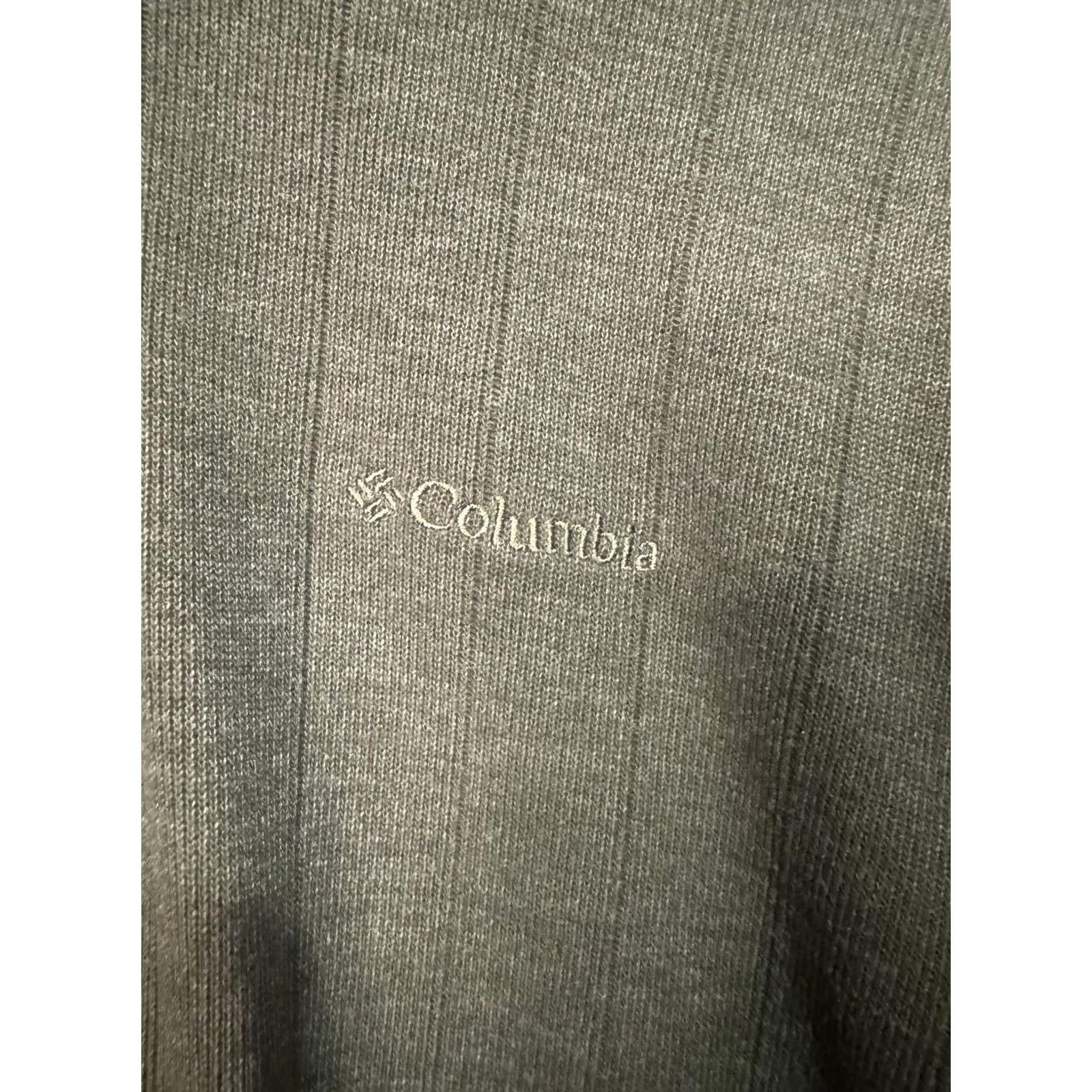 Olive Columbia Jacket Quarter Zip Sweatshirt Men Small Olive Green Zip Stand-Up Collar Windbreaker Cotton Mid-Length Solid Regular Mens Size US S / EU 44-46 / 1 - 2 Thumbnail
