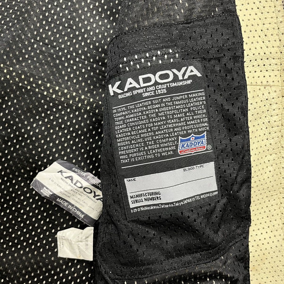 Kadoya Vintage K’s Kadoya black horse racing team leather jacket Size US M / EU 48-50 / 2 - 12 Thumbnail