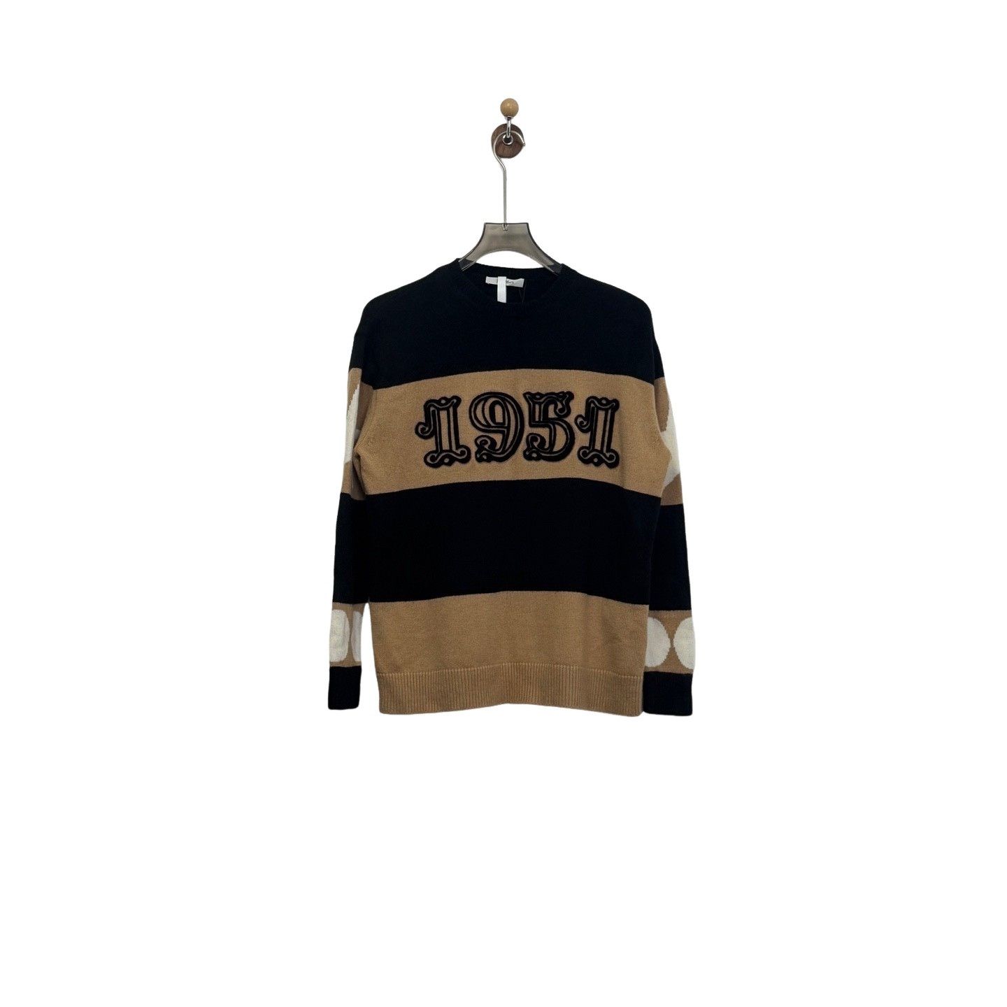 Max Mara Max Mara 1951 Striped Logo Sweater S Size S / US 4 / IT 40 - 1 Thumbnail