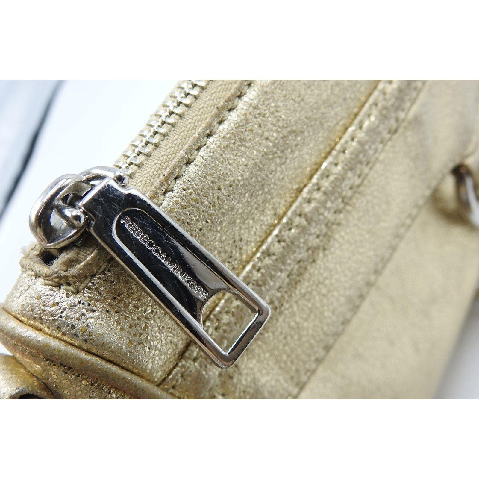 Rebecca Minkoff Rebecca Minkoff Mini M.A.C. Metallic Gold Crossbody Bag Size ONE SIZE - 5 Thumbnail