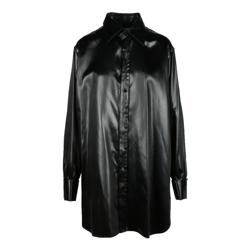 Maison Margiela o1y0625 Solid Color Shirt in Black Size XS / US 0-2 / IT 36-38 - 1 Thumbnail