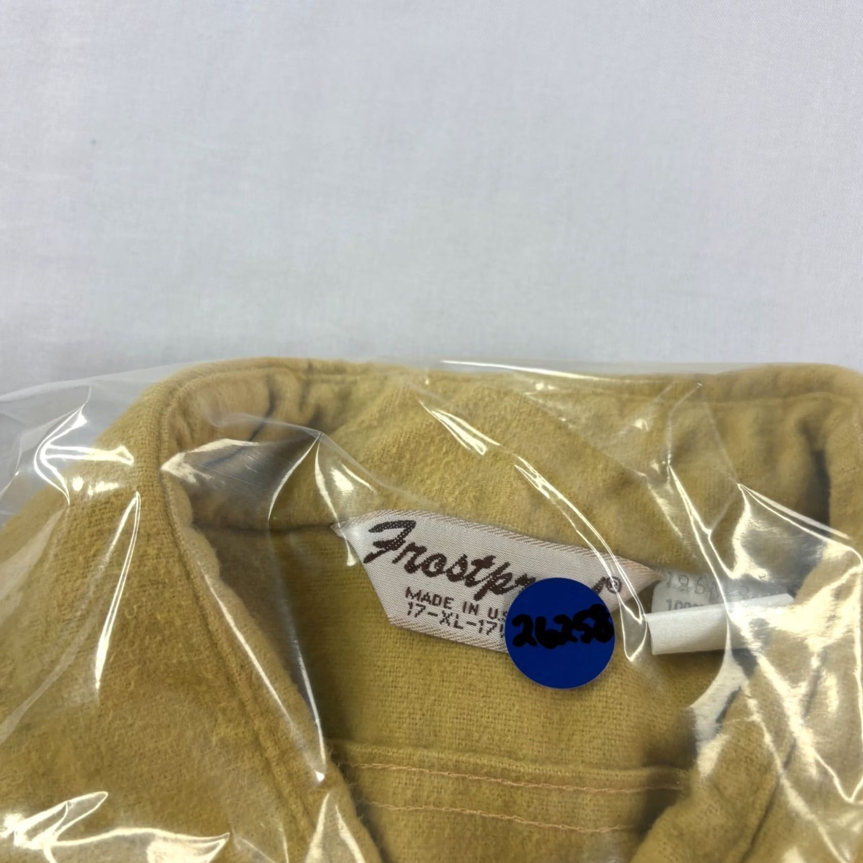 CLOT VINTAGE Frostproof Flannel Shirt Yellow XL Mens Workwear Chamois Cloth USA Made Size US XL / EU 56 / 4 - 8 Thumbnail