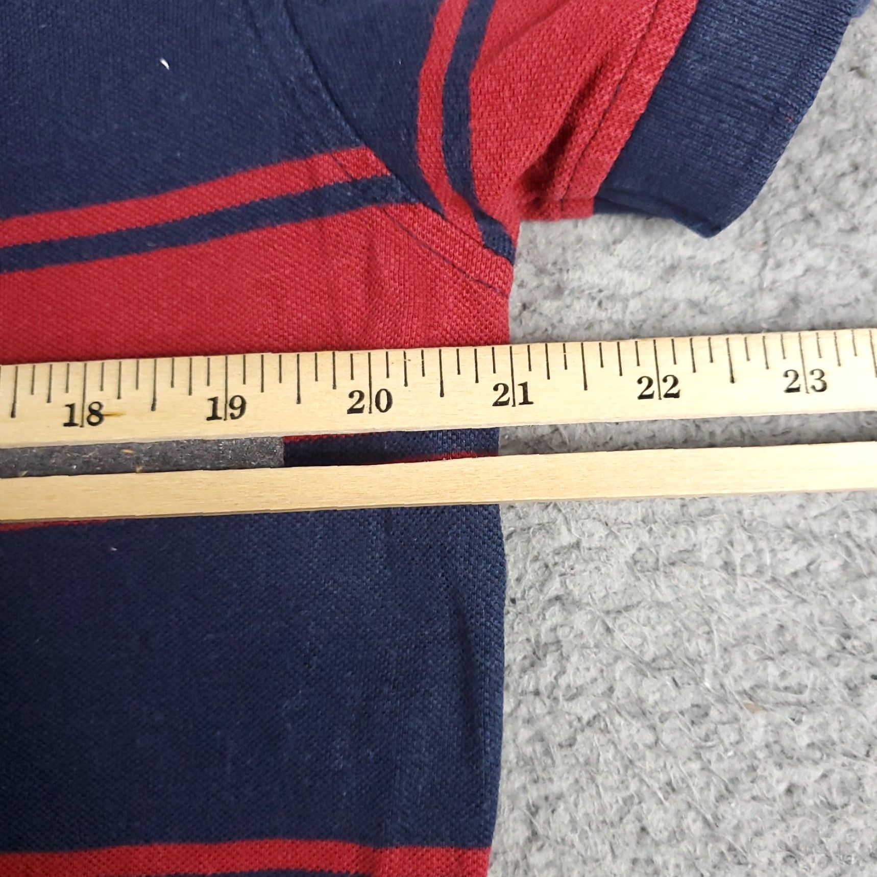 Tommy Hilfiger Tommy Hilfiger Polo Shirt Mens Medium Blue Striped Casual Short Sleeve Adult Size US M / EU 48-50 / 2 - 6 Thumbnail