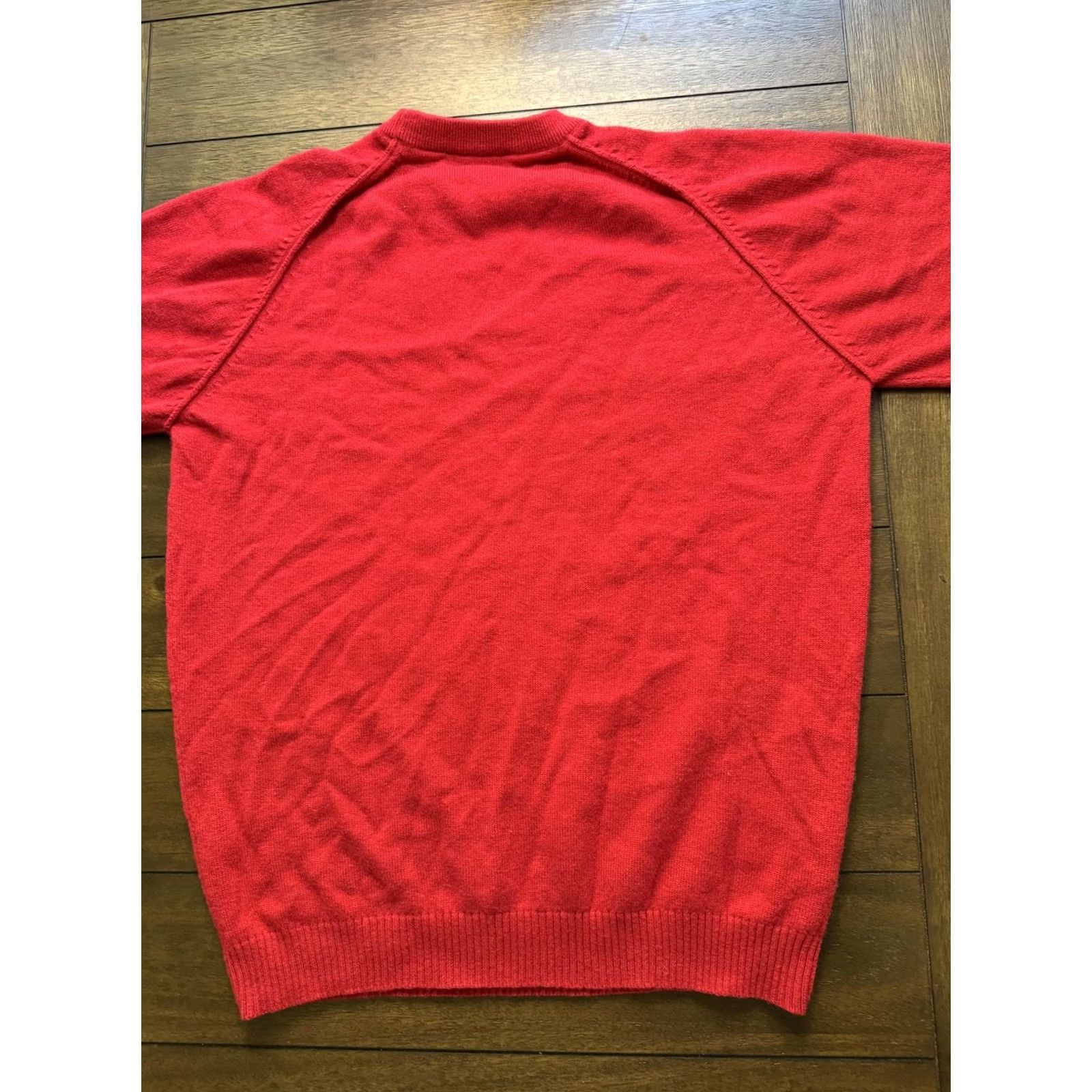Roundtree & Yorke Roundtree & Yorke Red Wool Raglan Crewneck Sweater Mens Large Size US L / EU 52-54 / 3 - 5 Thumbnail