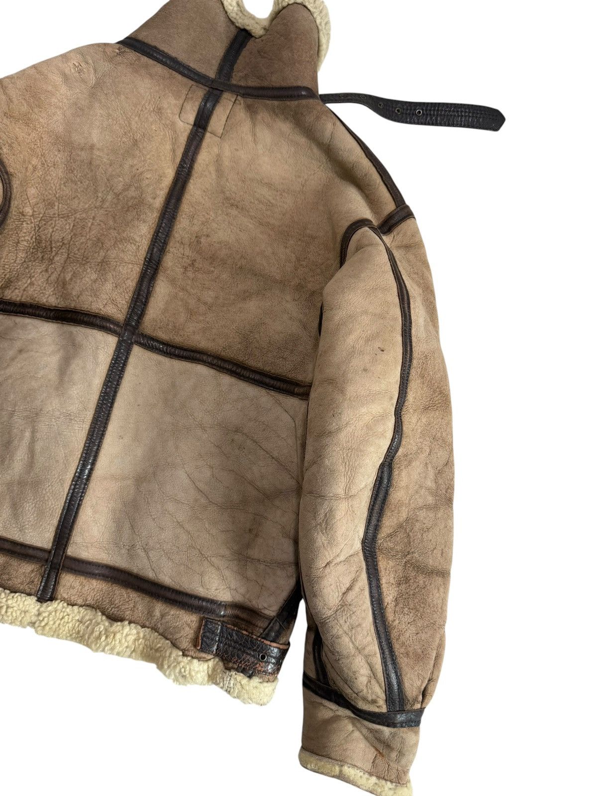 Avirex Vintage Sheep Skin Shearling Avirex Distress Jacket Size 38 Size US S / EU 44-46 / 1 - 6 Thumbnail