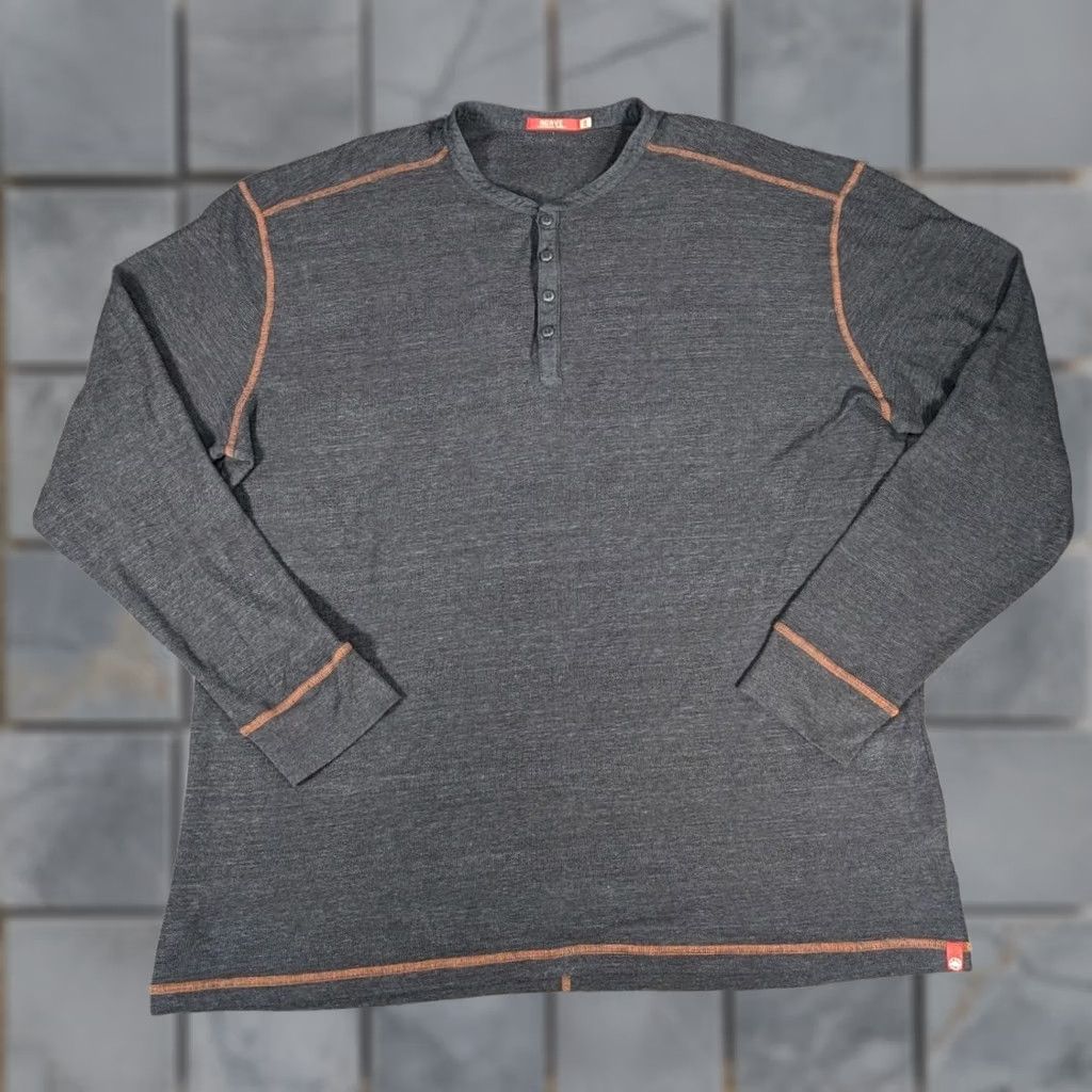 Vintage Agave Desperado - Thermal Long Sleeve Shirt 2XL Cotton - USA Knit Size US XXL / EU 58 / 5 - 1 Thumbnail