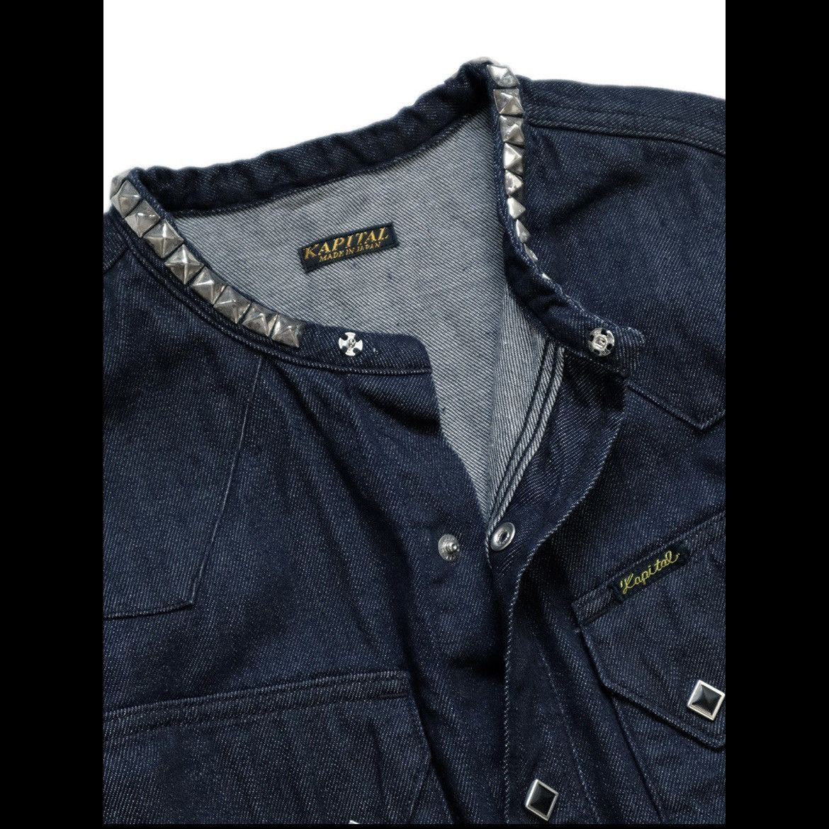 Kapital Kapital 80z denim band color stud western shirt Size US XL / EU 56 / 4 - 4 Thumbnail