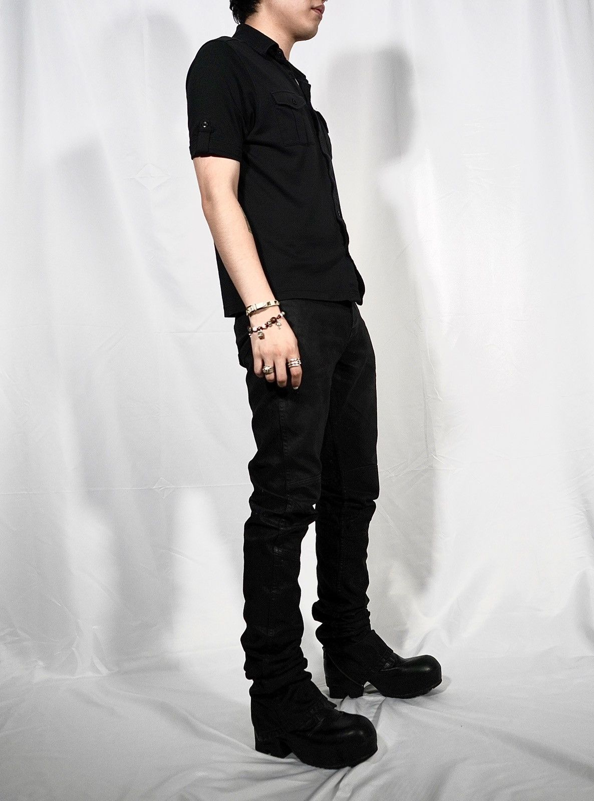 P.L.N. P.L.N waxed biker jeans Size US 30 / EU 46 - 11 Thumbnail
